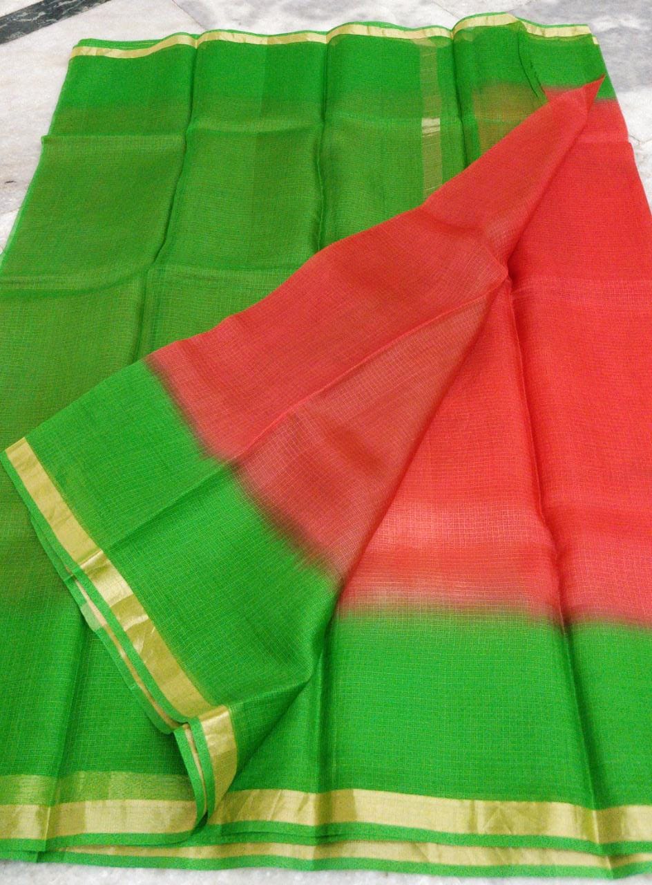Pure silk kota multidye saree