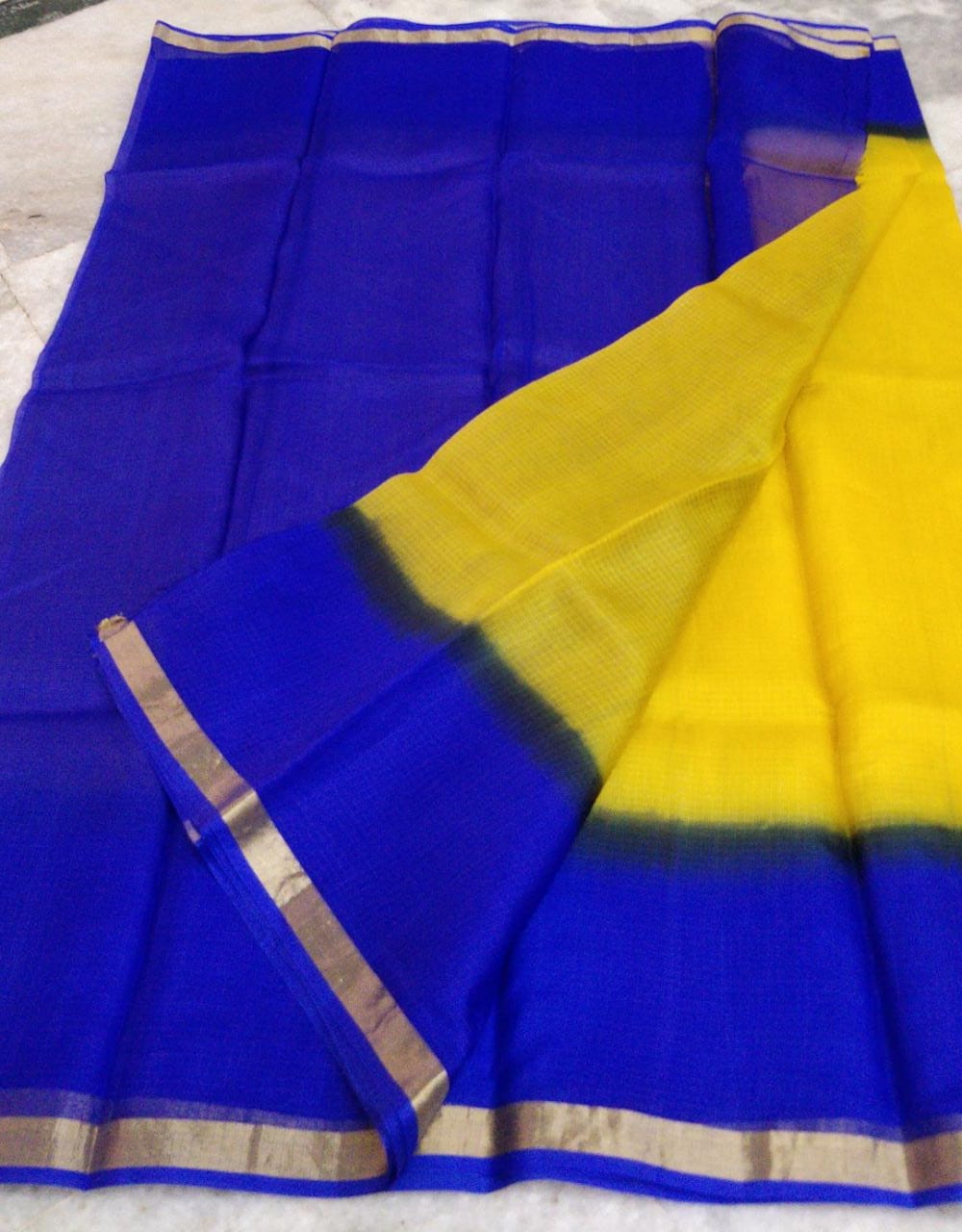 Pure silk kota multidye saree
