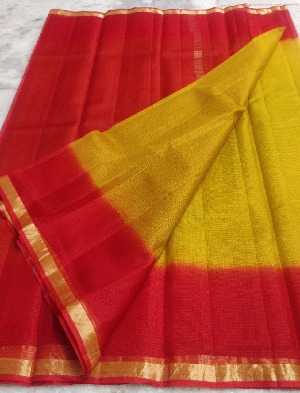 Pure silk kota multidye saree