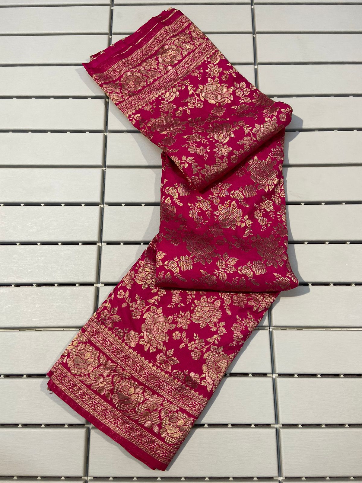 Pure Soft Khadi Dola Silk Saree