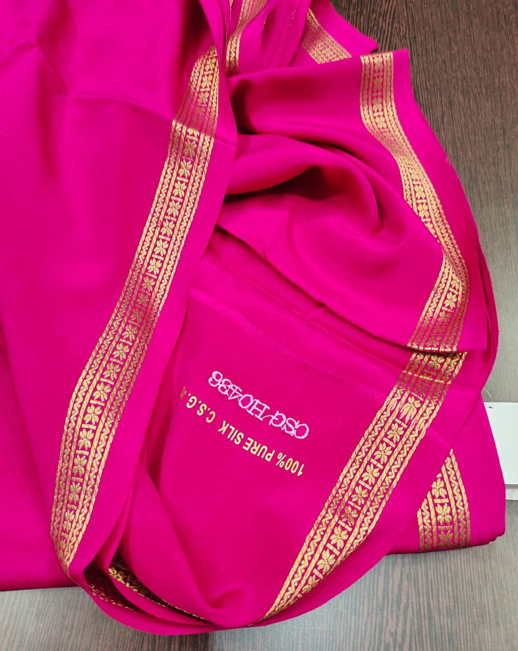Pure zari mysore silk saree