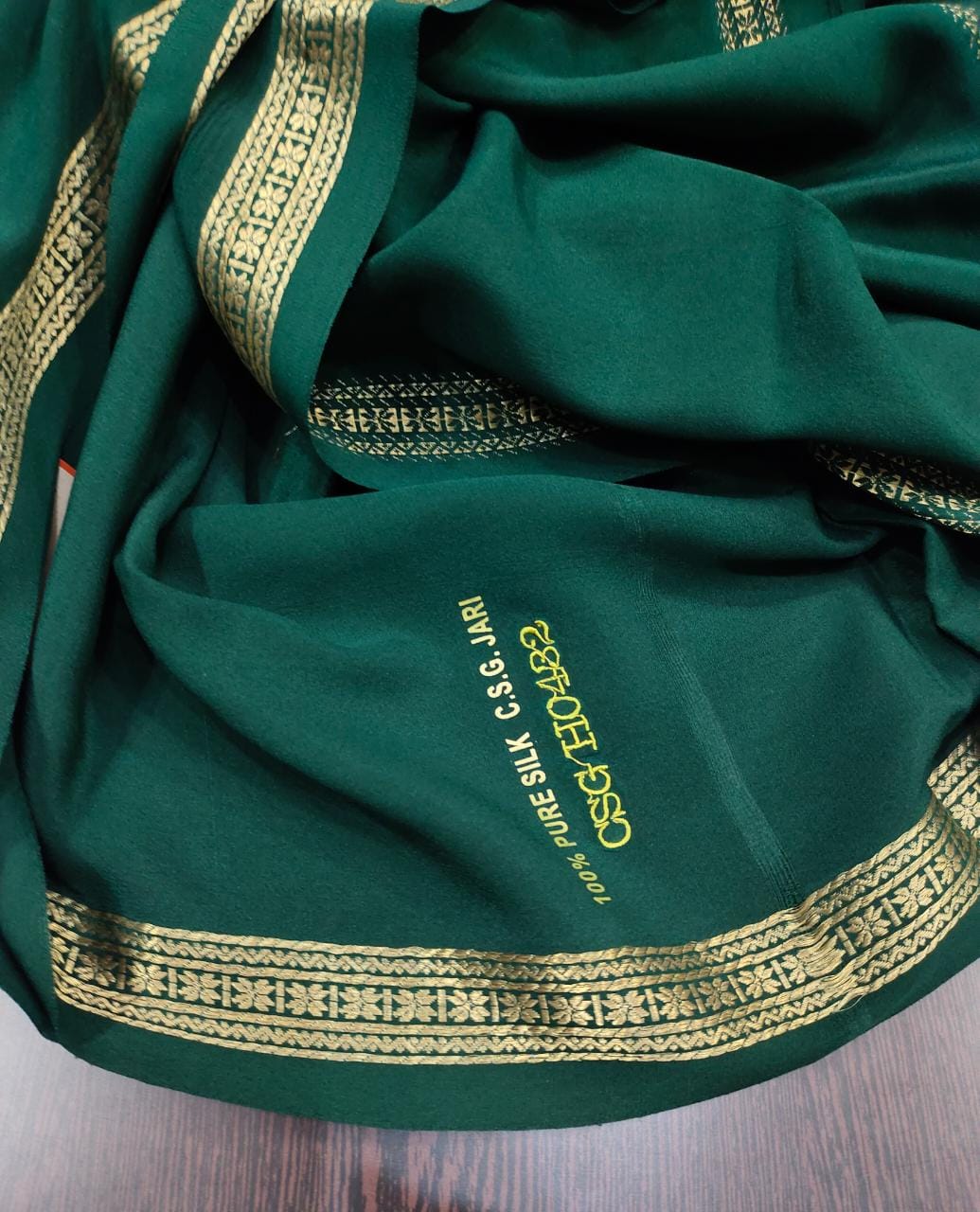 Pure zari mysore silk saree