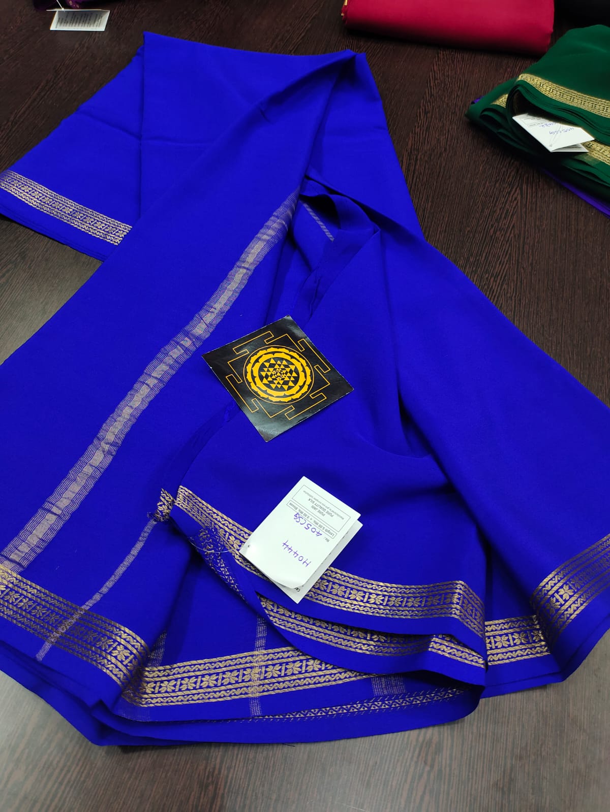 Pure zari mysore silk saree