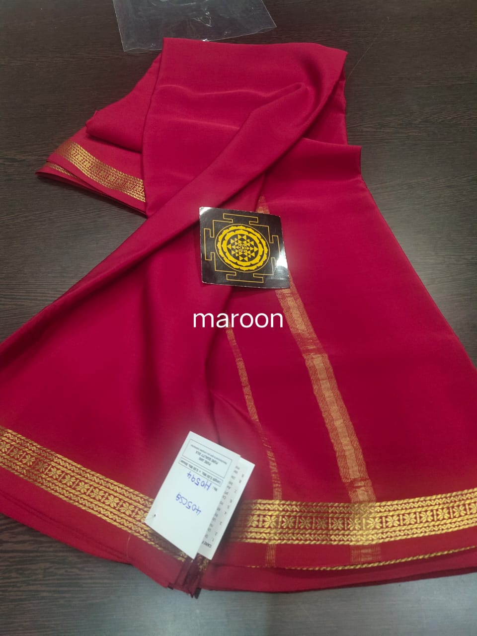 Pure zari mysore silk saree