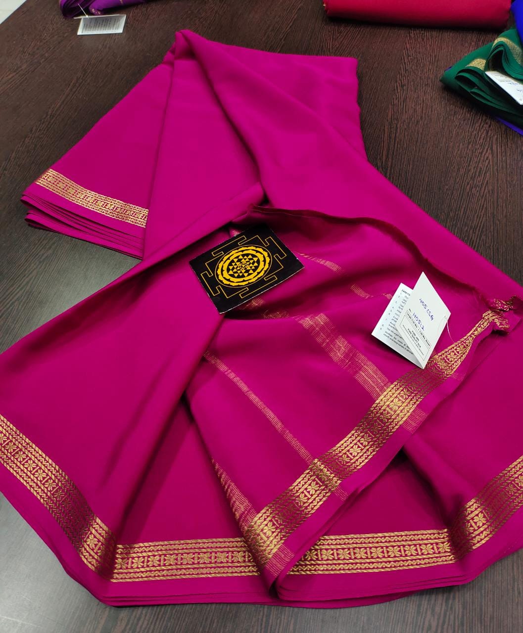 Pure zari mysore silk saree