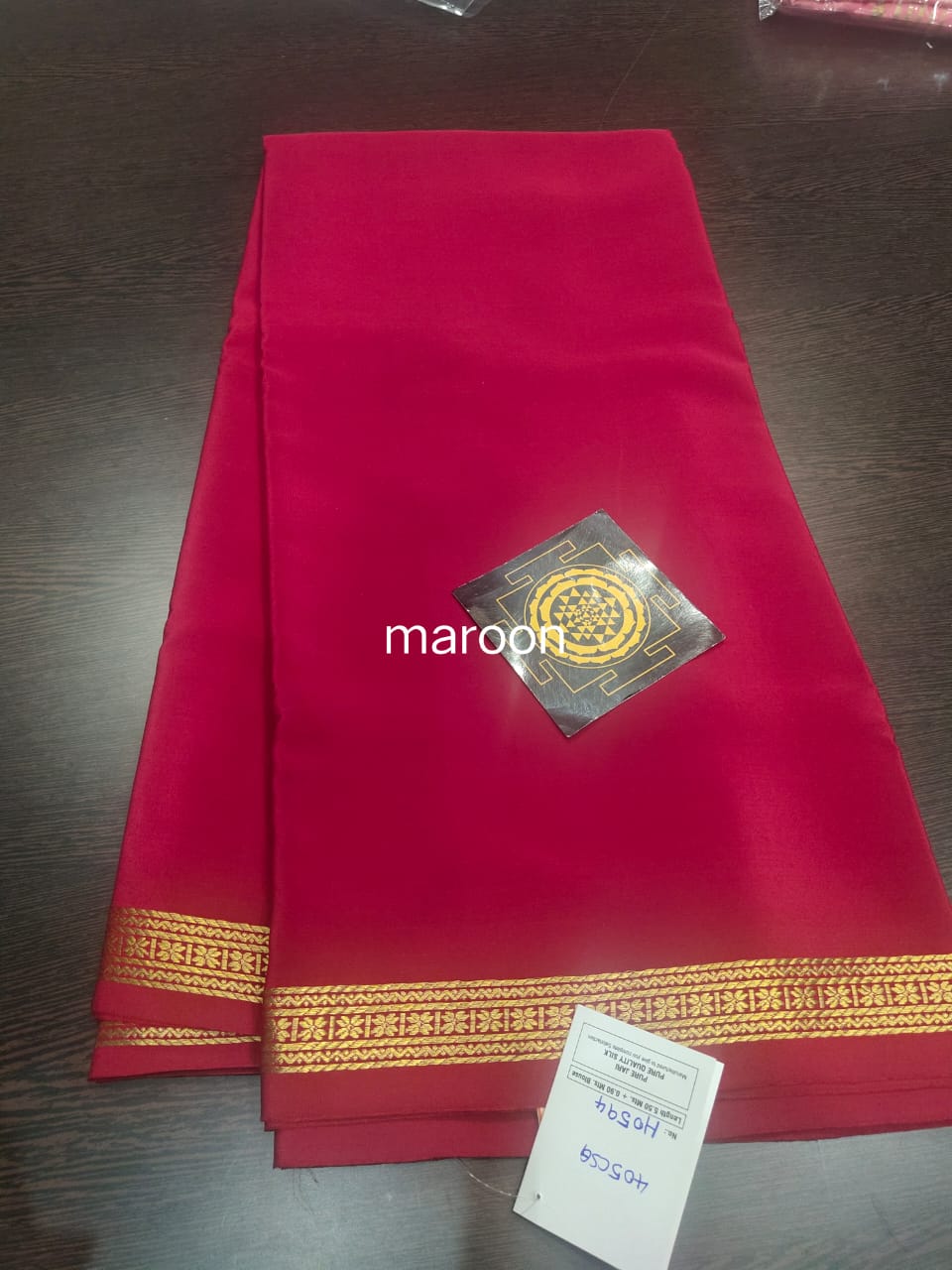 Pure zari mysore silk saree