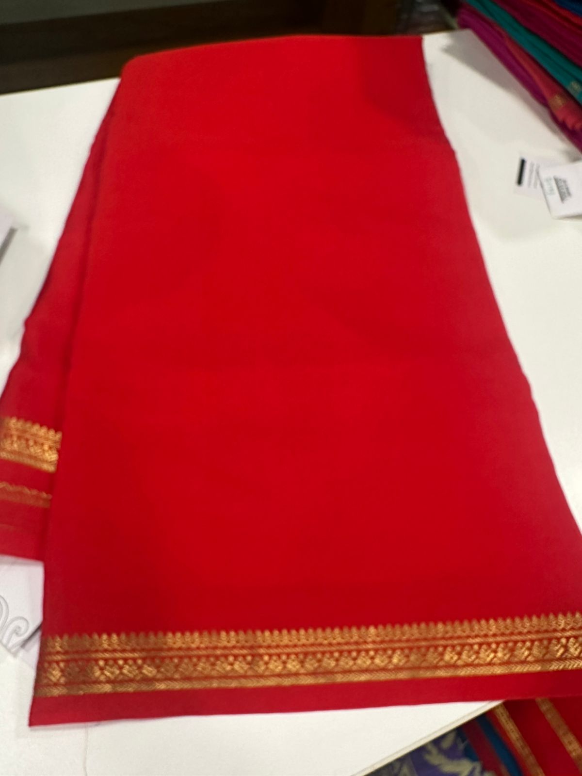 Pure zari mysore silk gold and silver zari saree