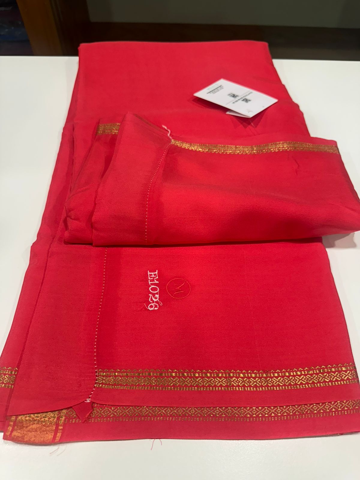 Pure zari mysore silk gold and silver zari saree