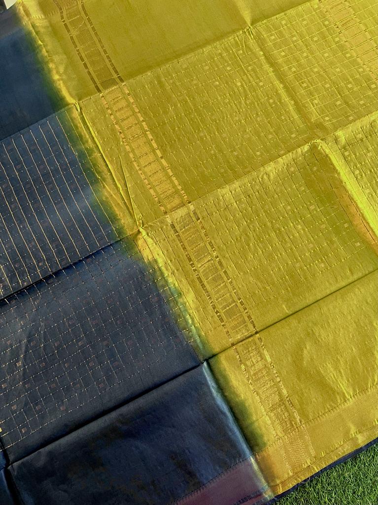 Purely handwoven bhagalpuri tussar silk saree