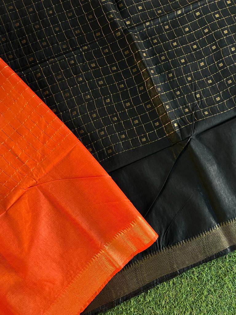 Purely handwoven bhagalpuri tussar silk saree