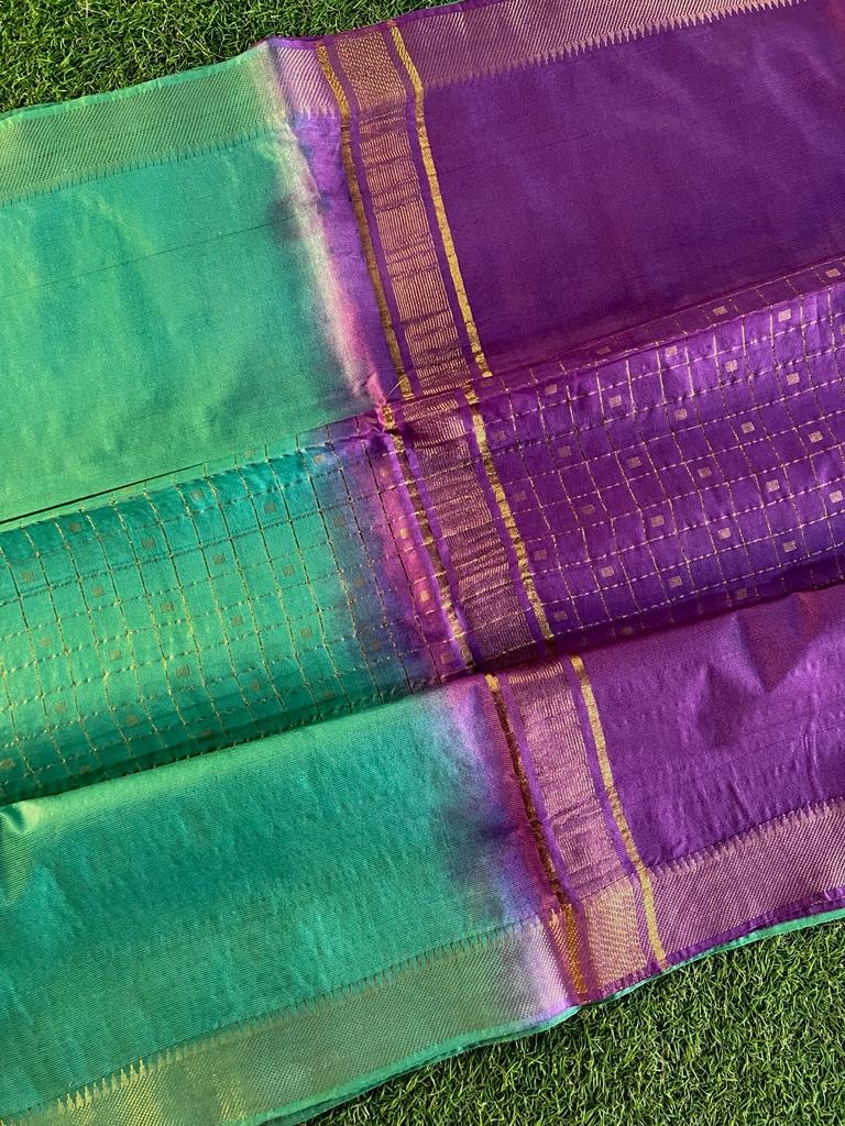 Purely handwoven bhagalpuri tussar silk saree