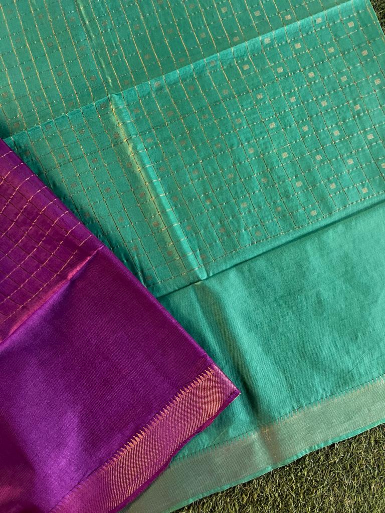 Purely handwoven bhagalpuri tussar silk saree