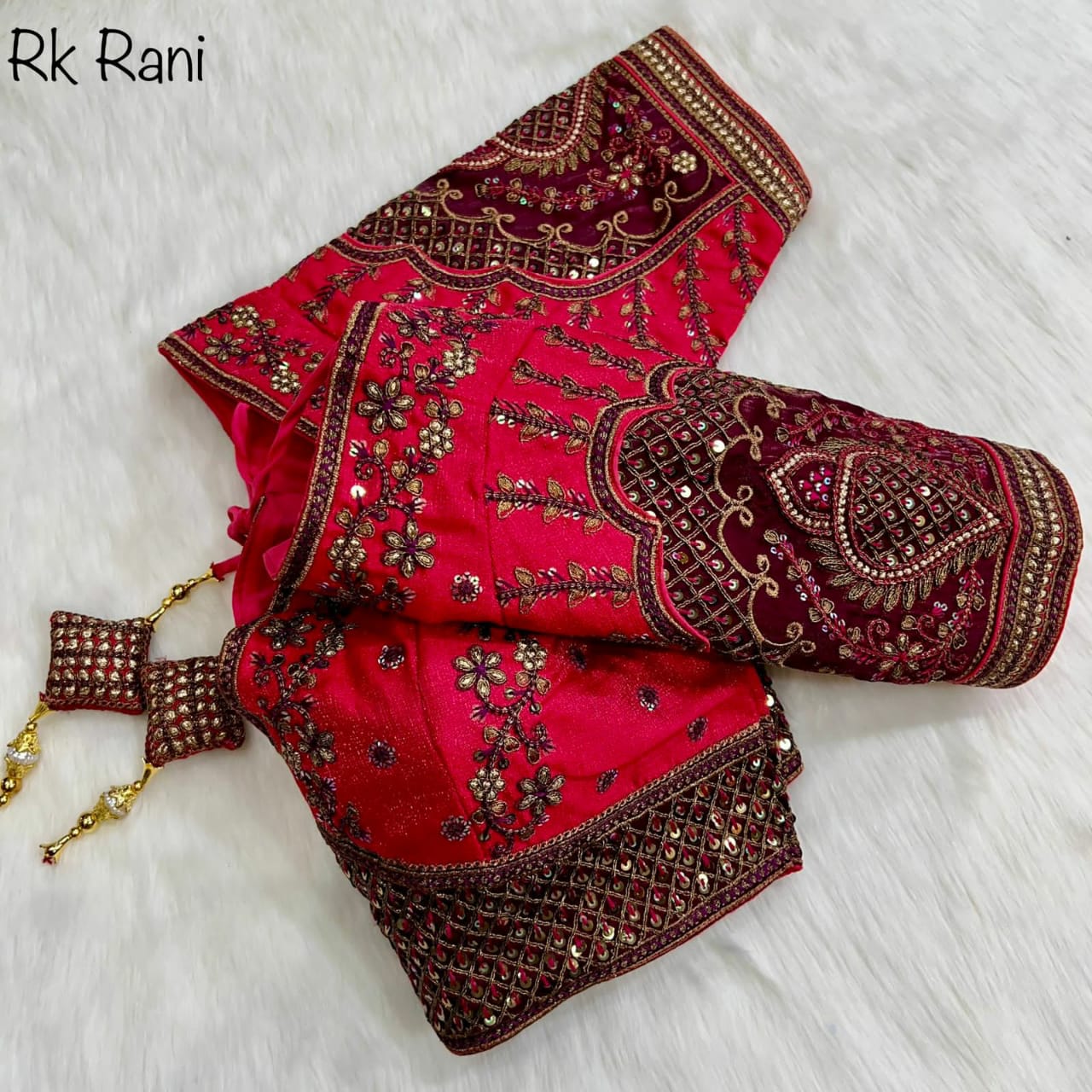 Rajwadi Milan Silk Wedding Blouse