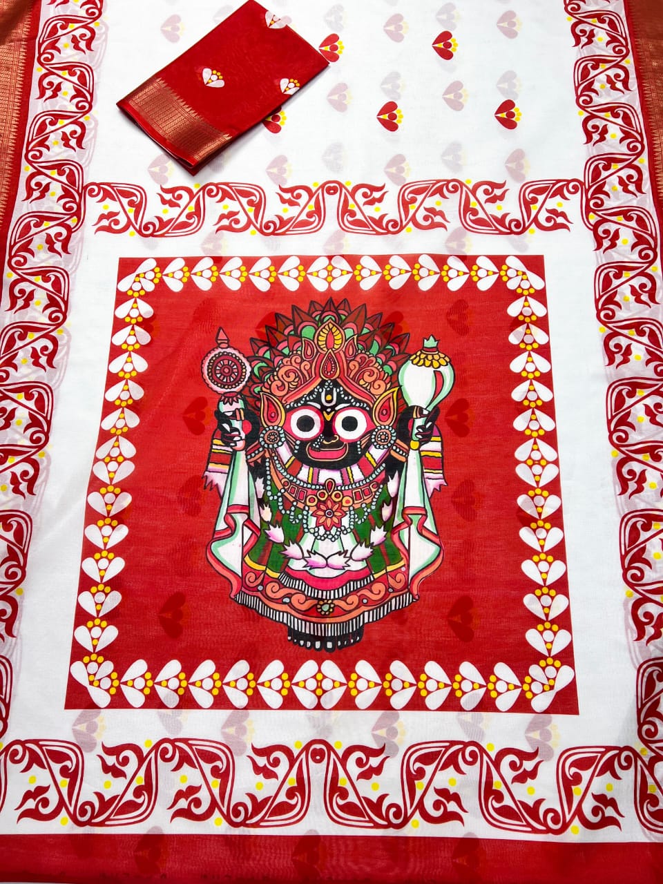 Red Devi Durga Pooja Special Saree Edition