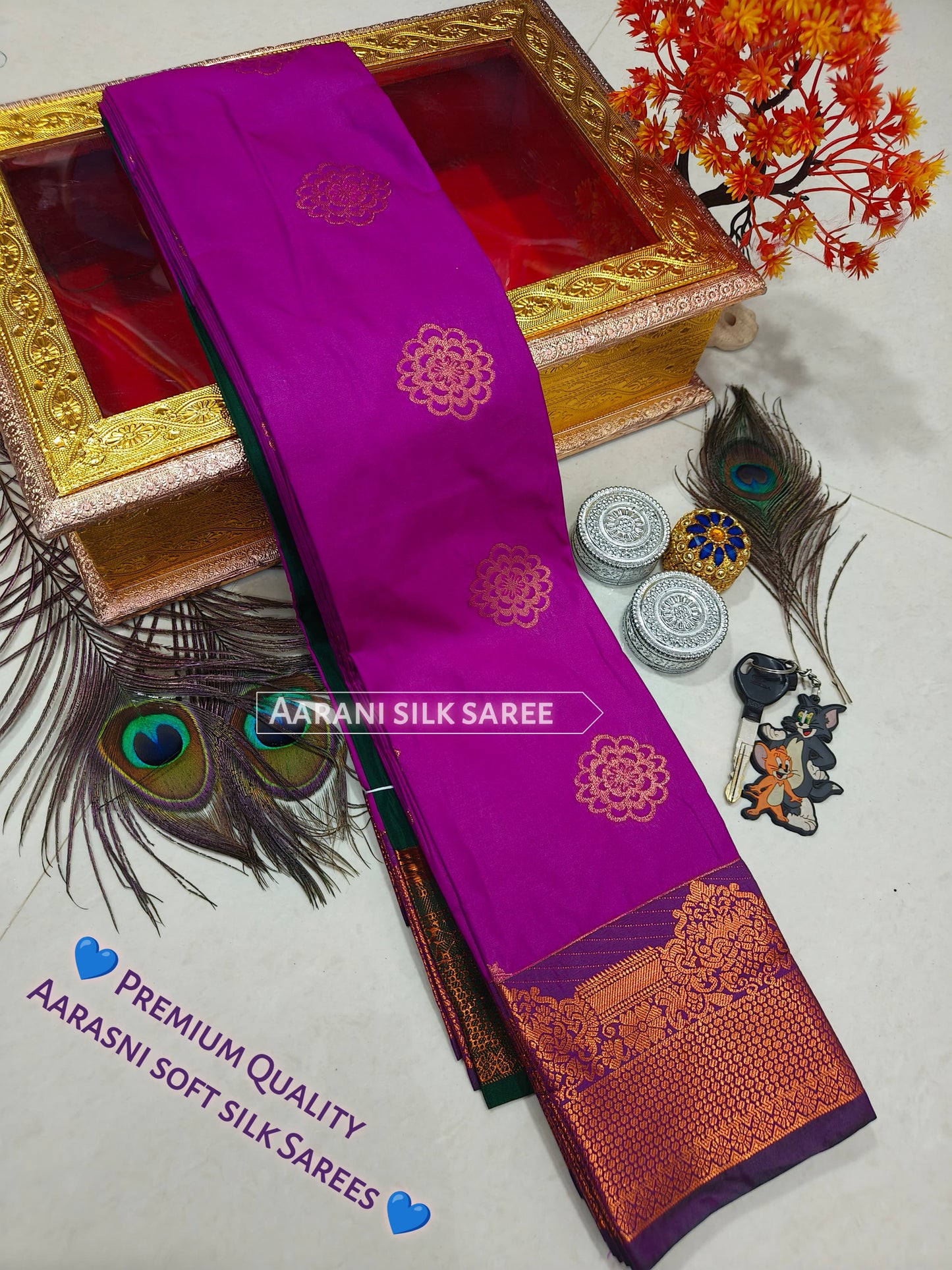 Arani Style Elampillai Soft Semi Silk Saree