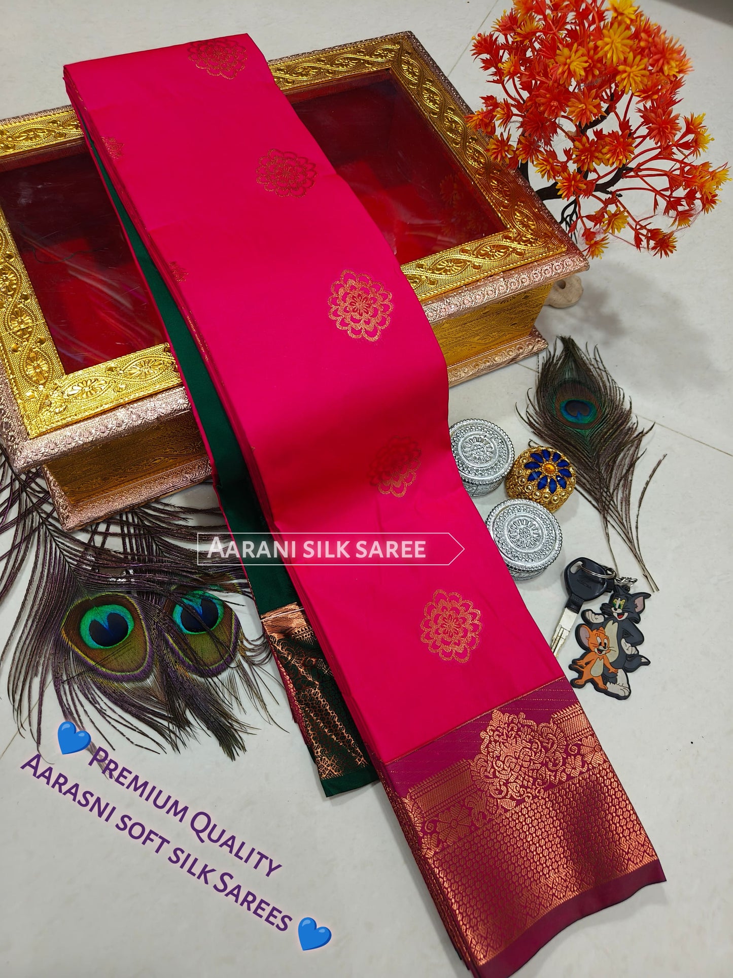 Arani Style Elampillai Soft Semi Silk Saree