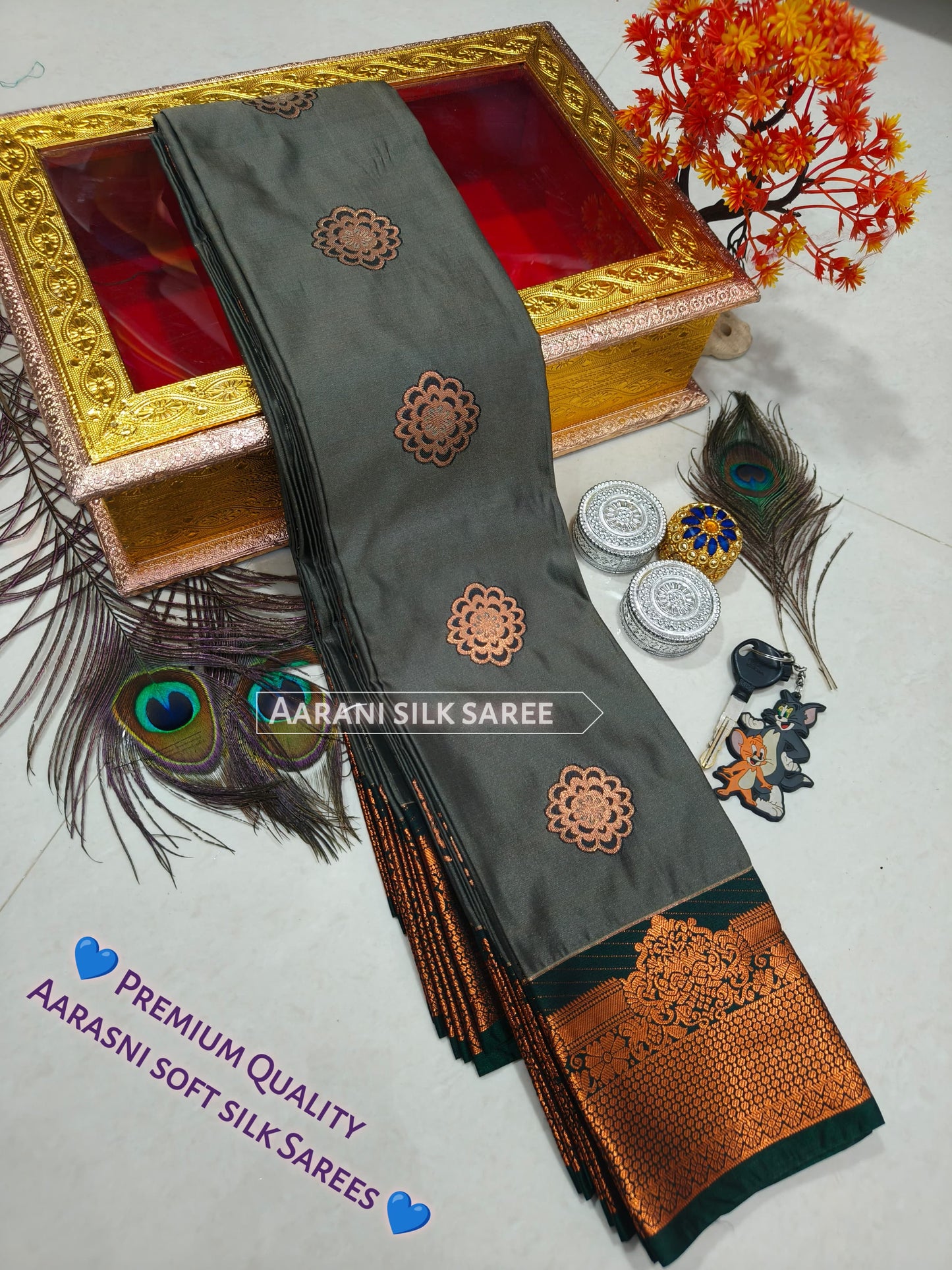 Arani Style Elampillai Soft Semi Silk Saree