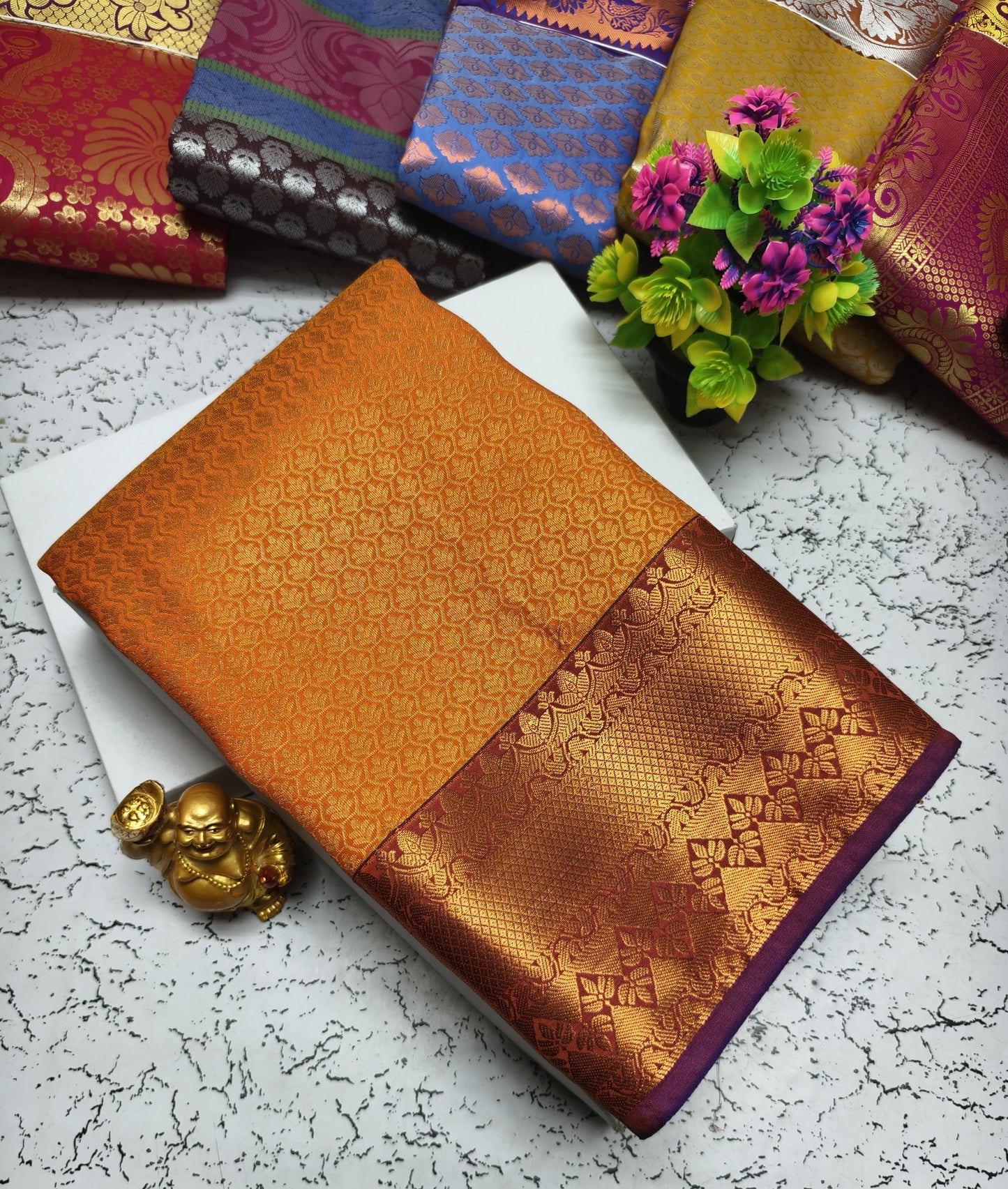Semi Silk Wedding Saree from Vannamayil