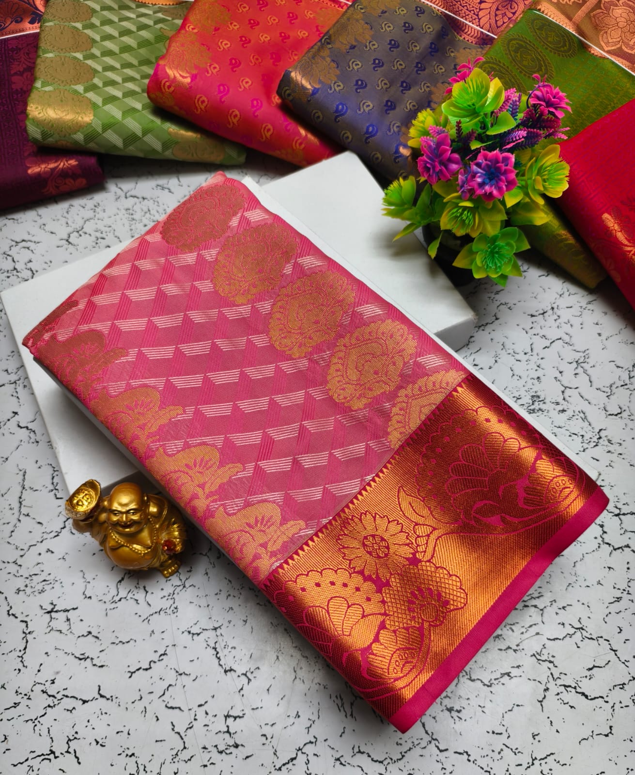 Vasthrakala Semi Silk Samuthrika Wedding Saree