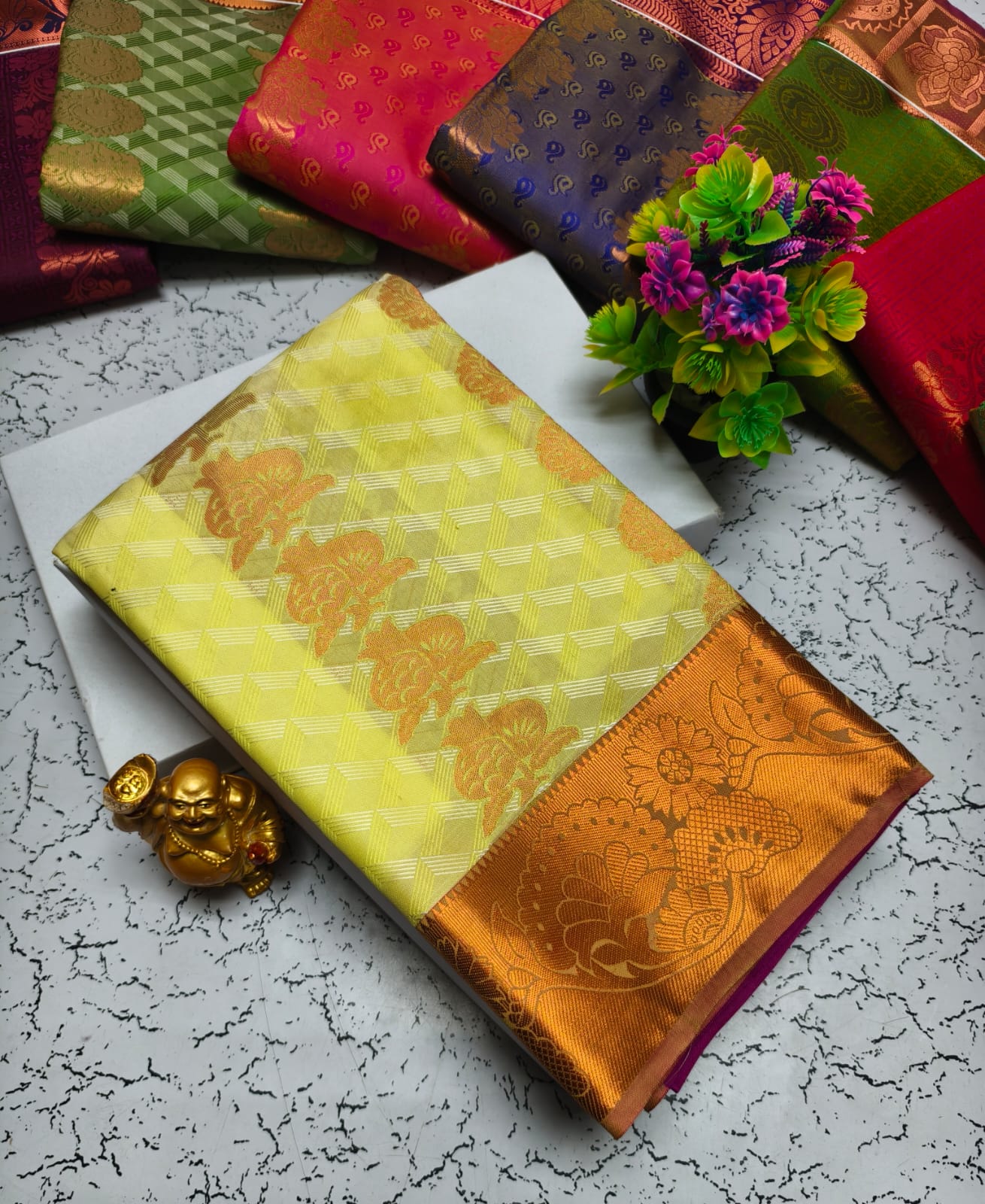 Vasthrakala Semi Silk Samuthrika Wedding Saree