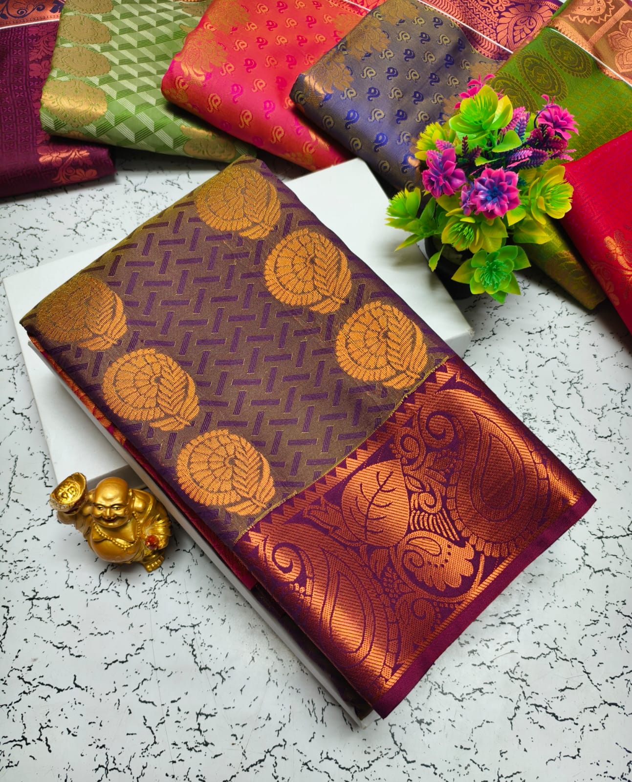 Vasthrakala Semi Silk Samuthrika Wedding Saree