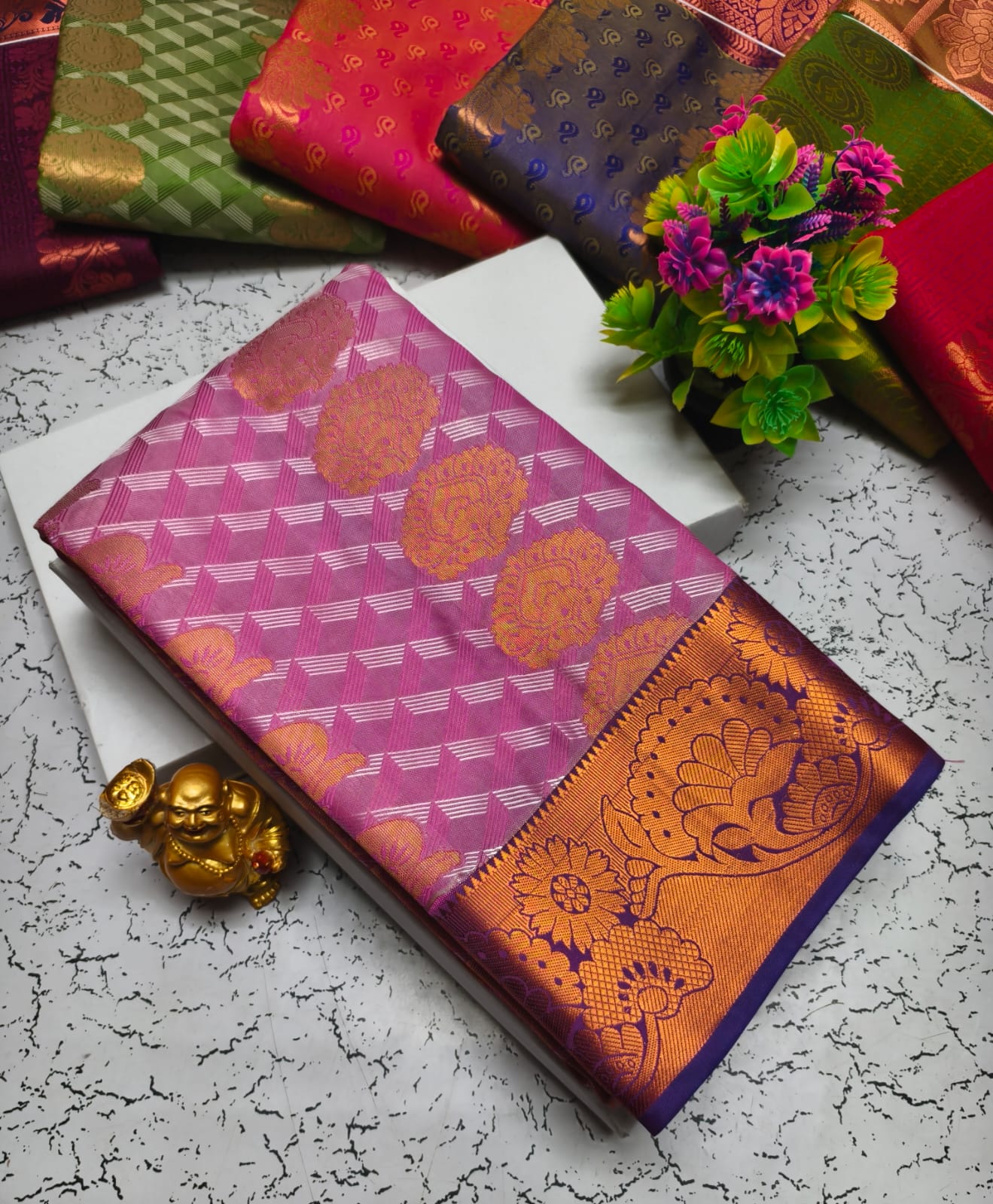 Vasthrakala Semi Silk Samuthrika Wedding Saree