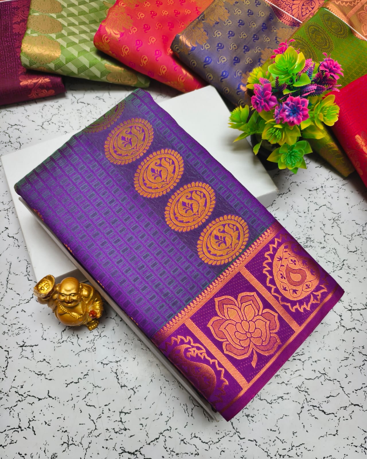 Vasthrakala Semi Silk Samuthrika Wedding Saree