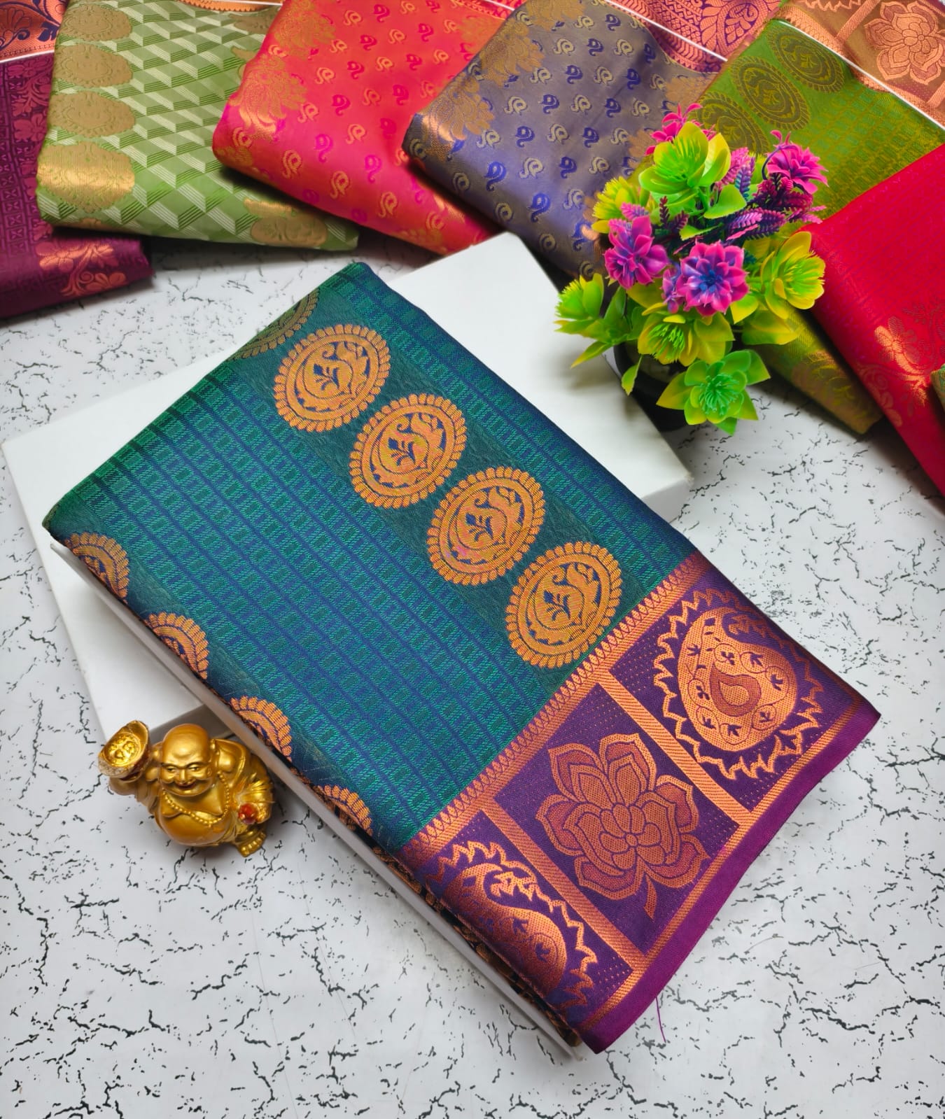 Vasthrakala Semi Silk Samuthrika Wedding Saree