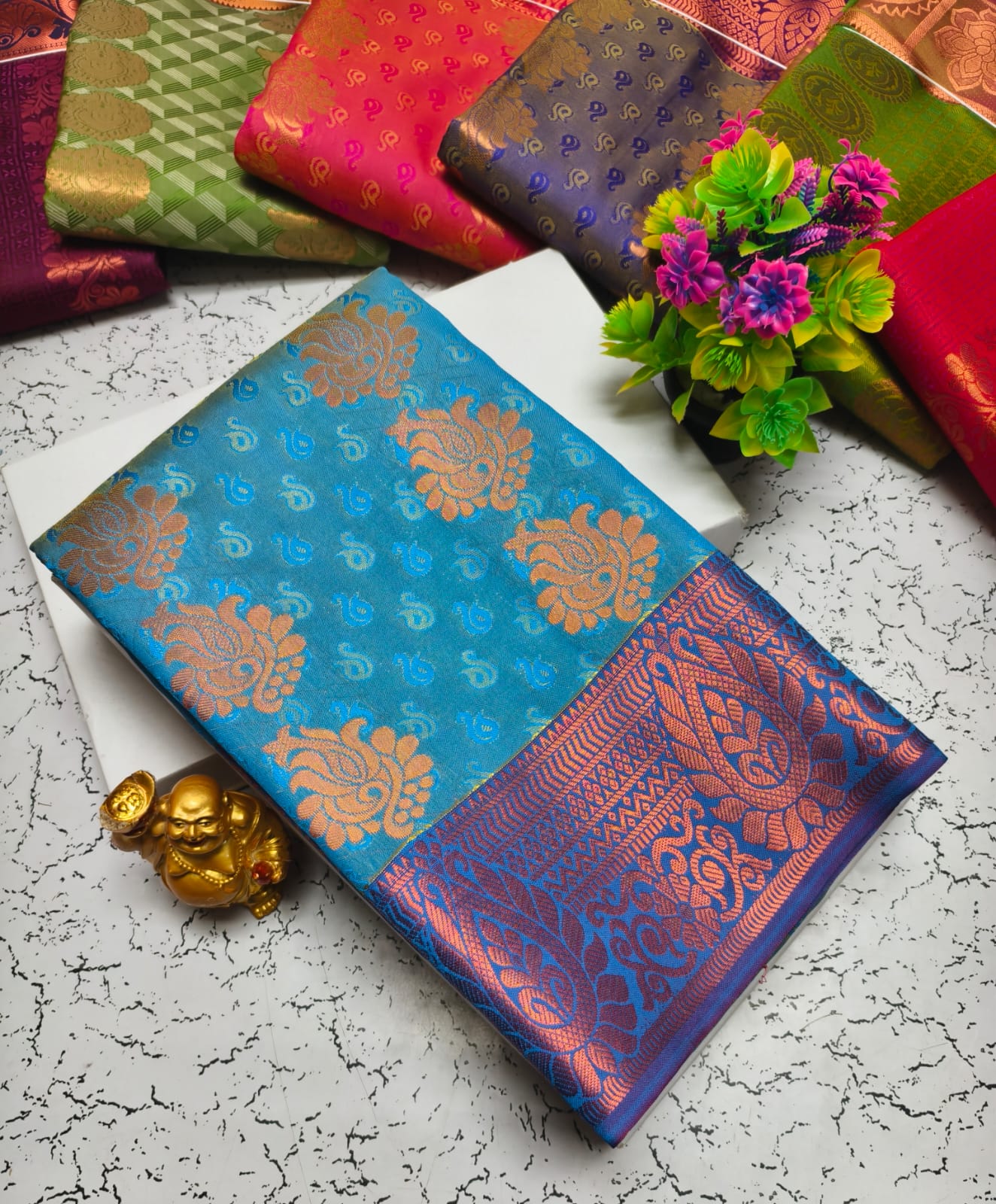 Vasthrakala Semi Silk Samuthrika Wedding Saree