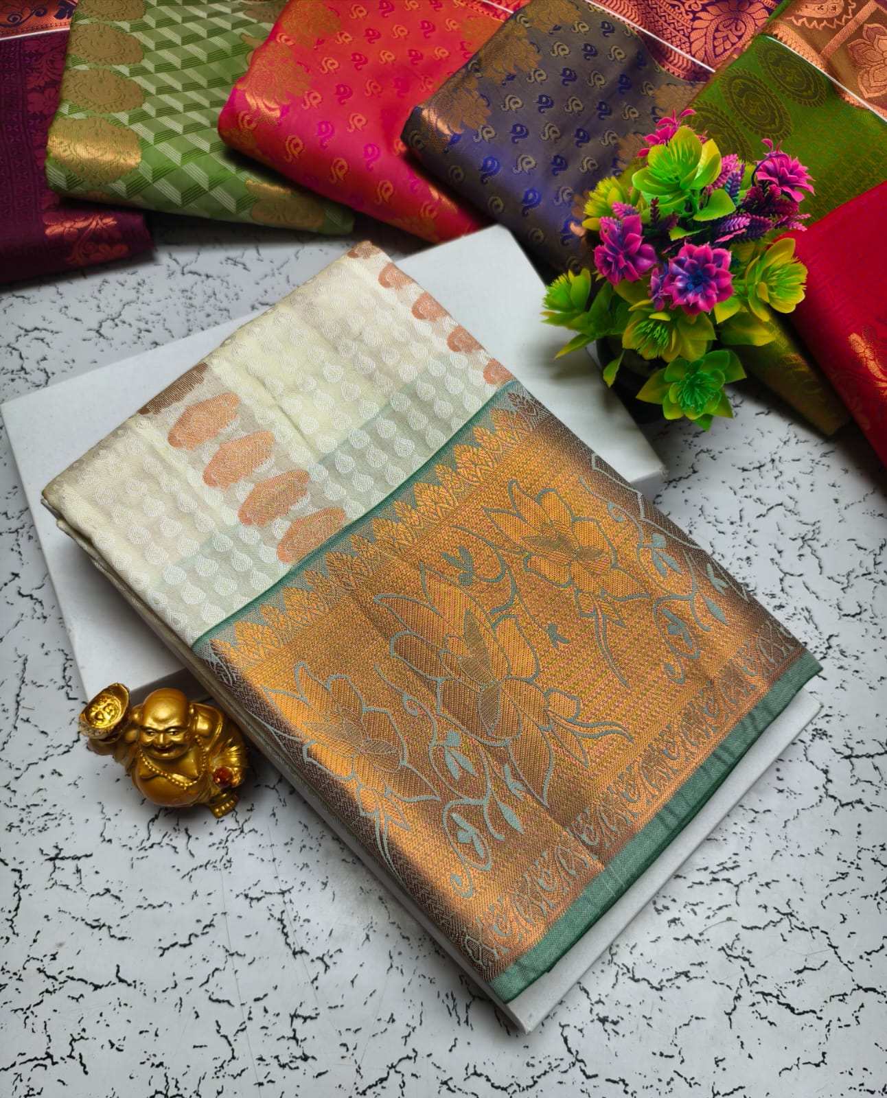 Vasthrakala Semi Silk Samuthrika Wedding Saree