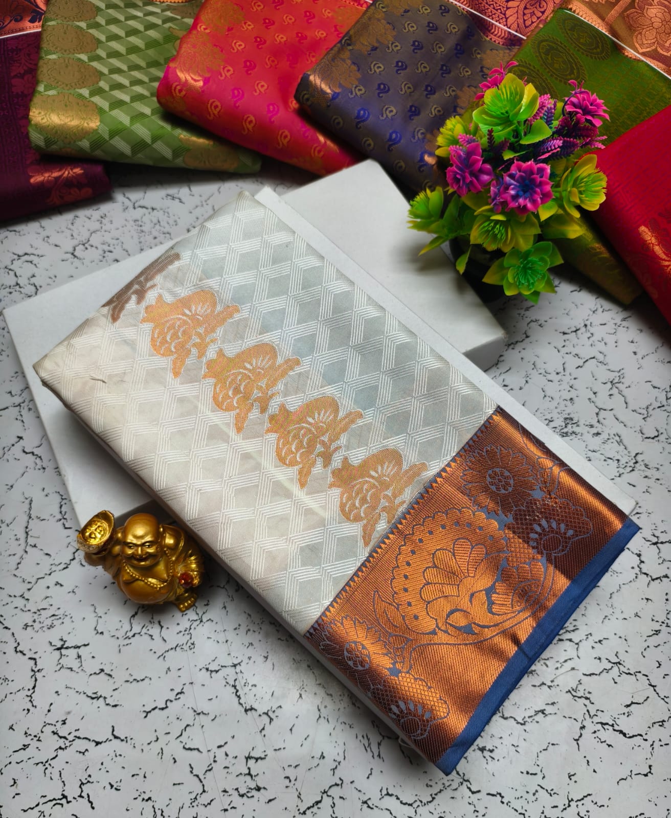 Vasthrakala Semi Silk Samuthrika Wedding Saree