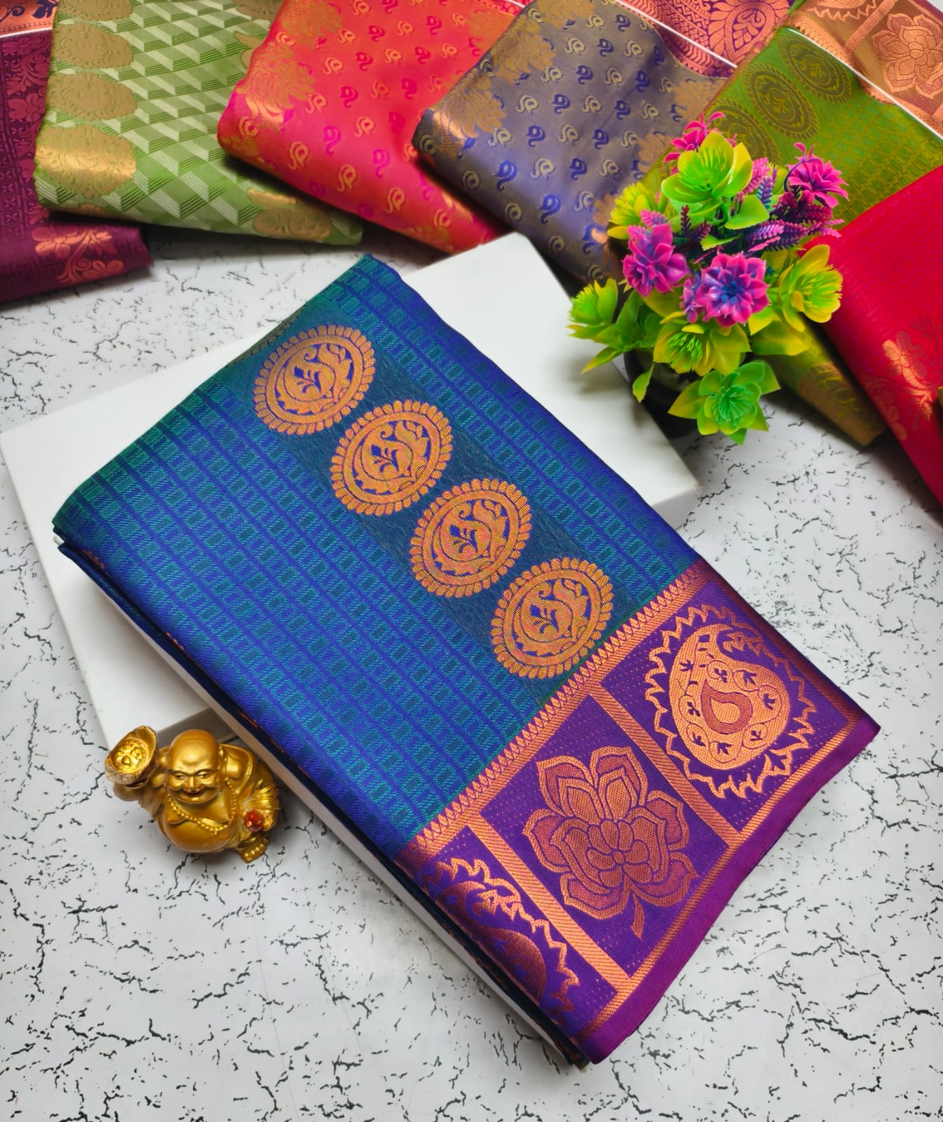 Vasthrakala Semi Silk Samuthrika Wedding Saree