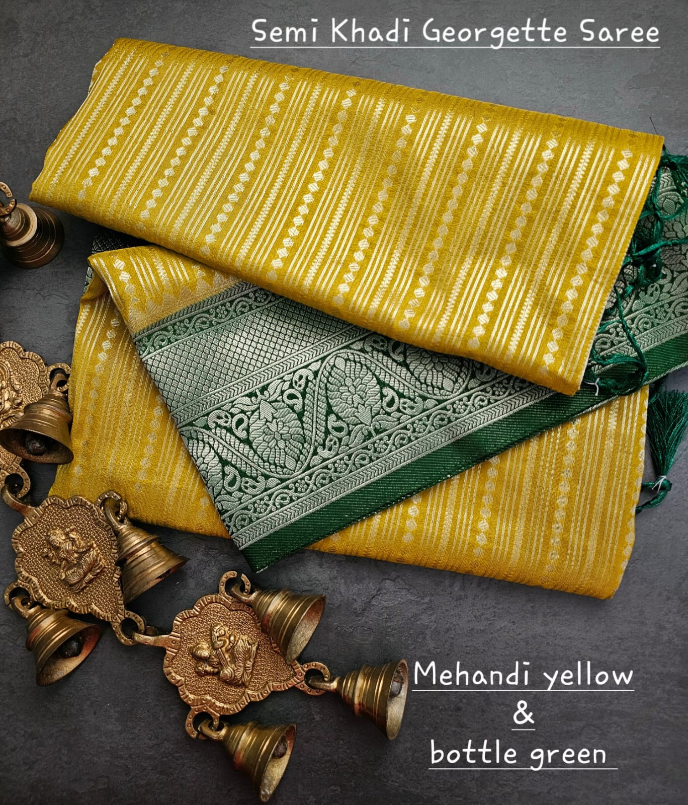 Semi khadi georgette with luckhnovi zari saree