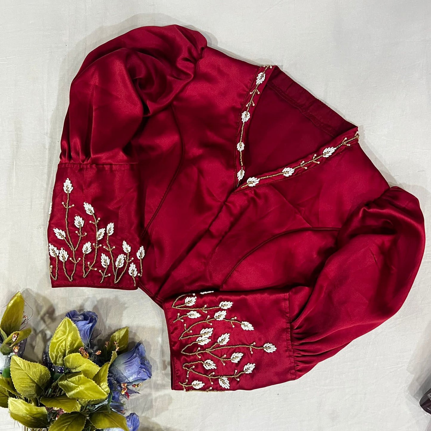 Semi silk boutique style blouse