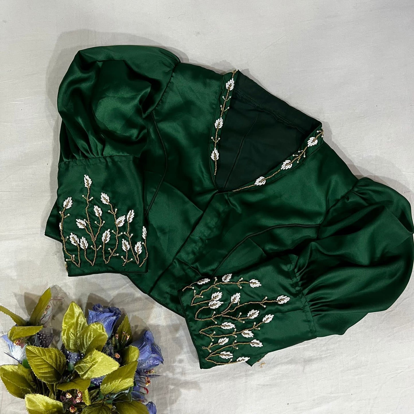 Semi silk boutique style blouse