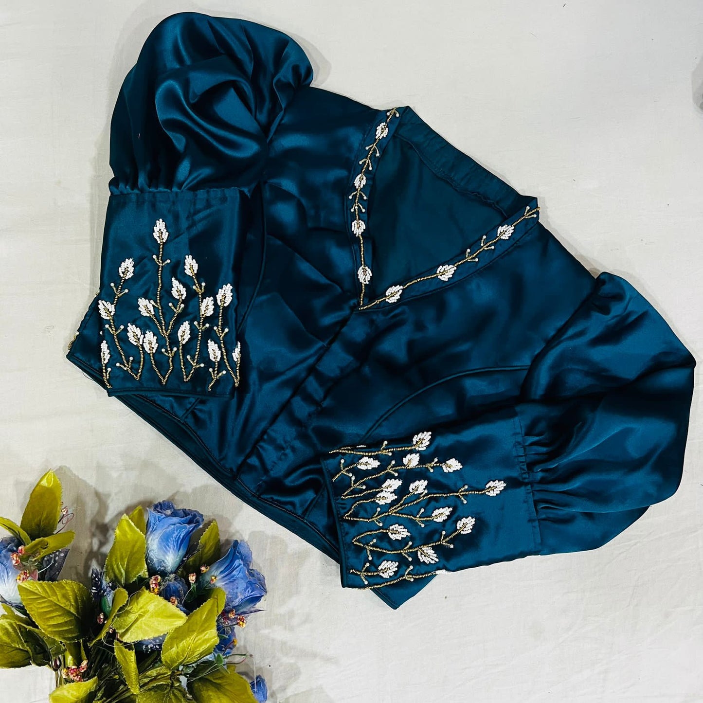 Semi silk boutique style blouse