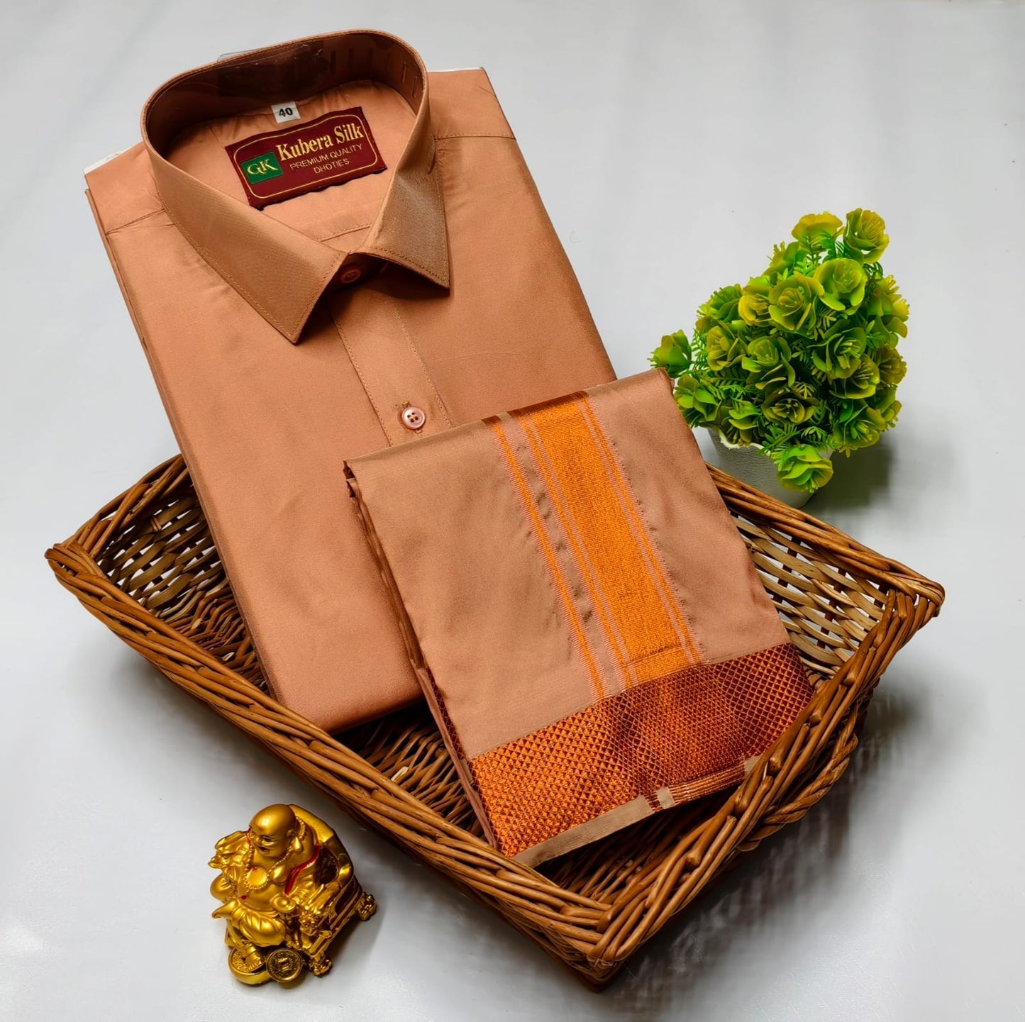 Royal Festive Father & Son Semi Silk Dhoti Shirt Collection