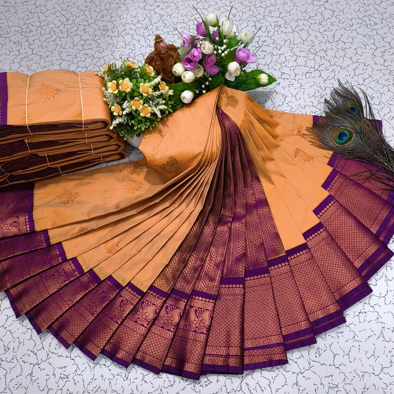Mangalyam Korvai Kottanji Soft Silk Saree