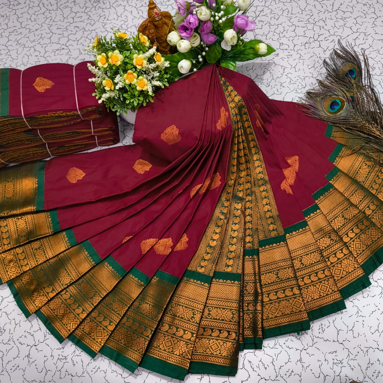 Mangalyam Korvai Kottanji Soft Silk Saree