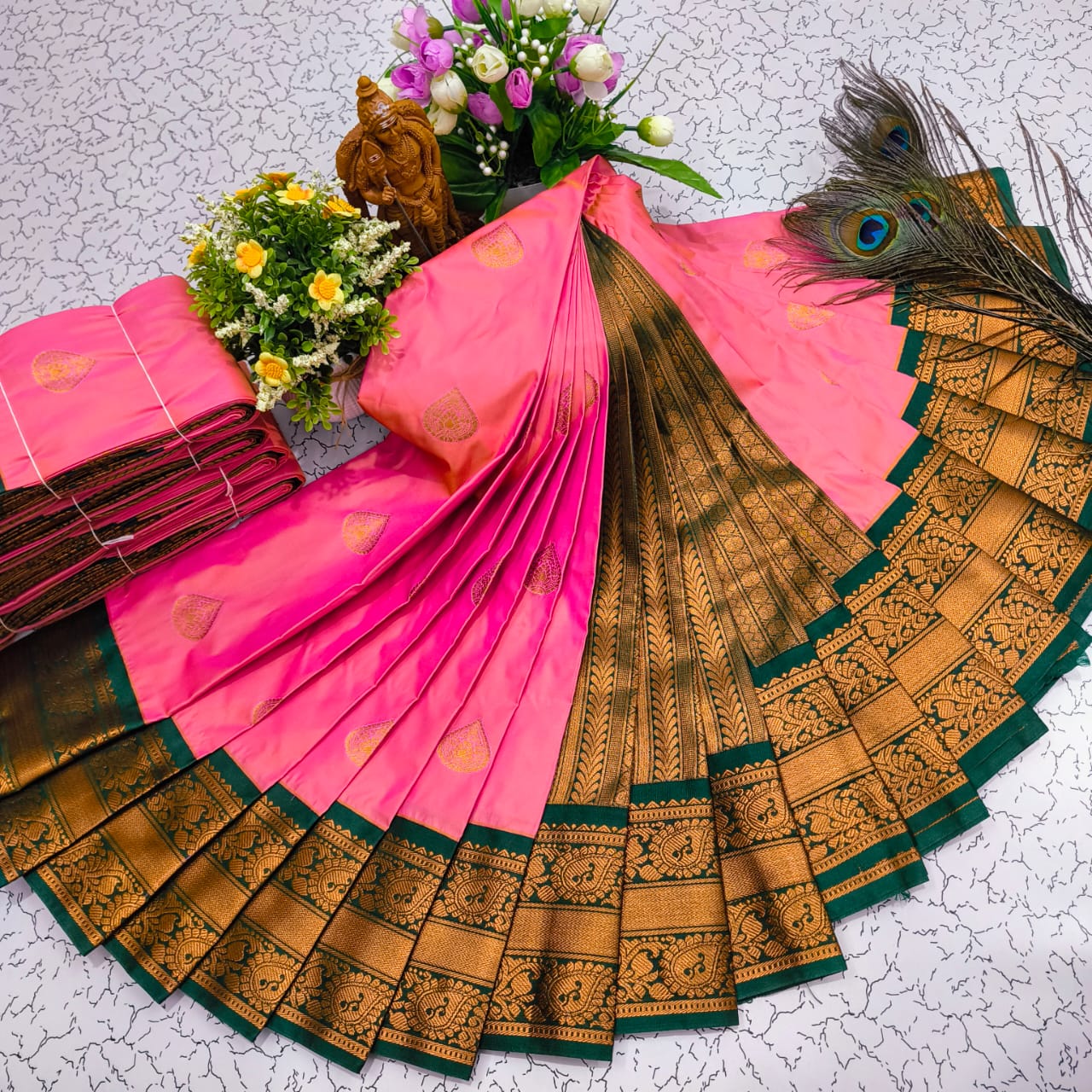 Mangalyam Korvai Kottanji Soft Silk Saree