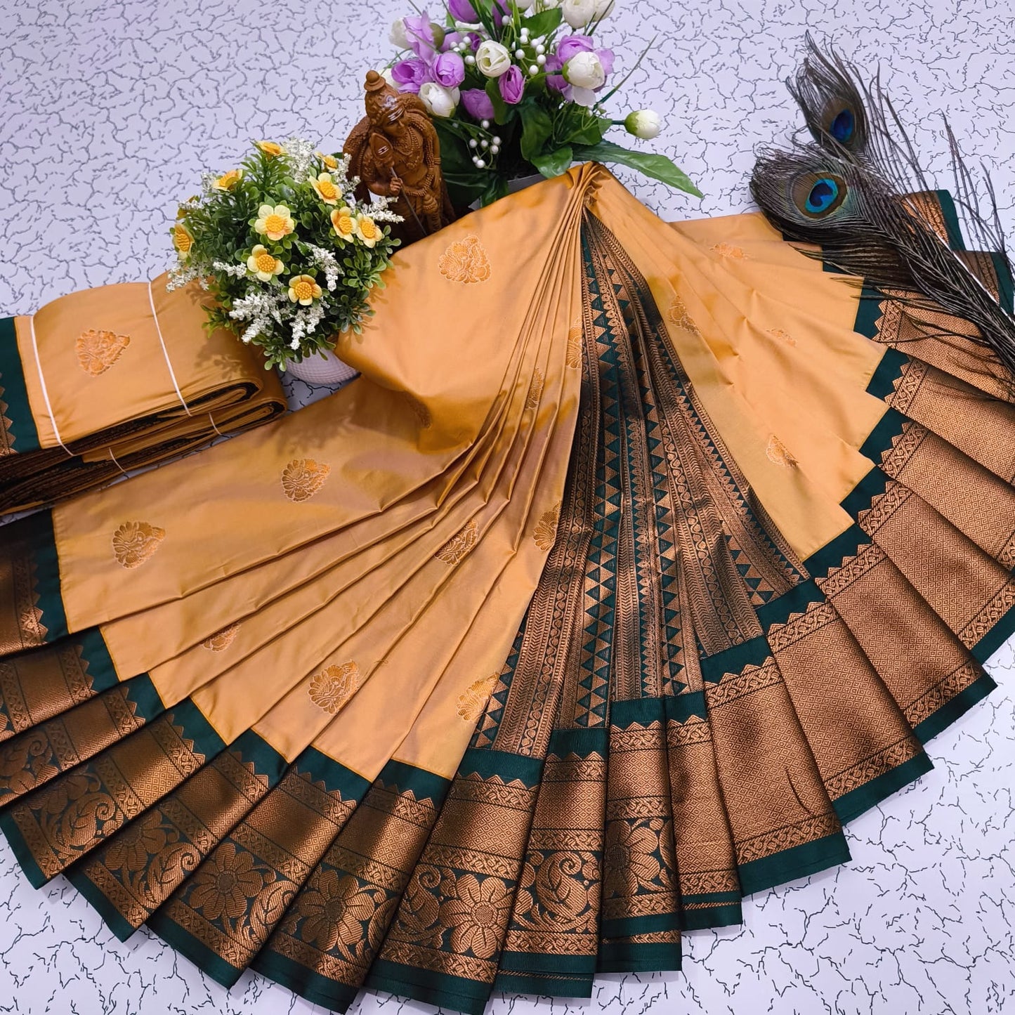 Mangalyam Korvai Kottanji Soft Silk Saree