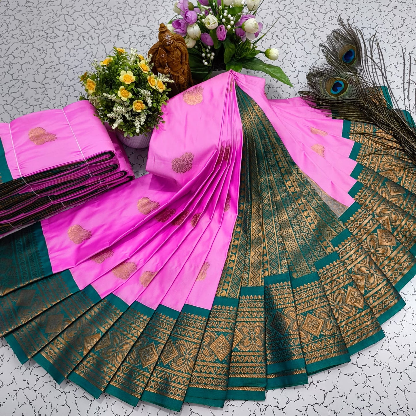 Mangalyam Korvai Kottanji Soft Silk Saree
