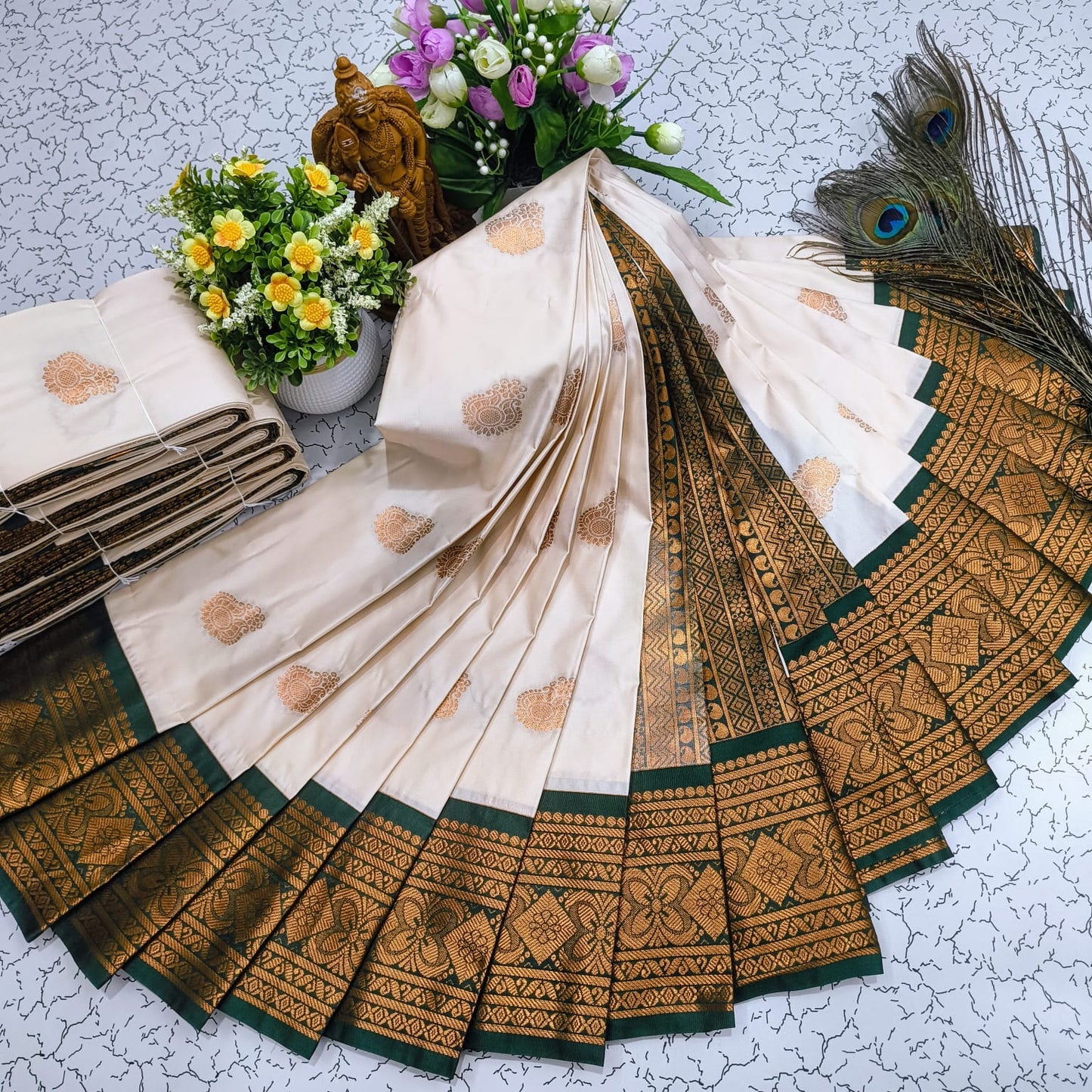 Mangalyam Korvai Kottanji Soft Silk Saree