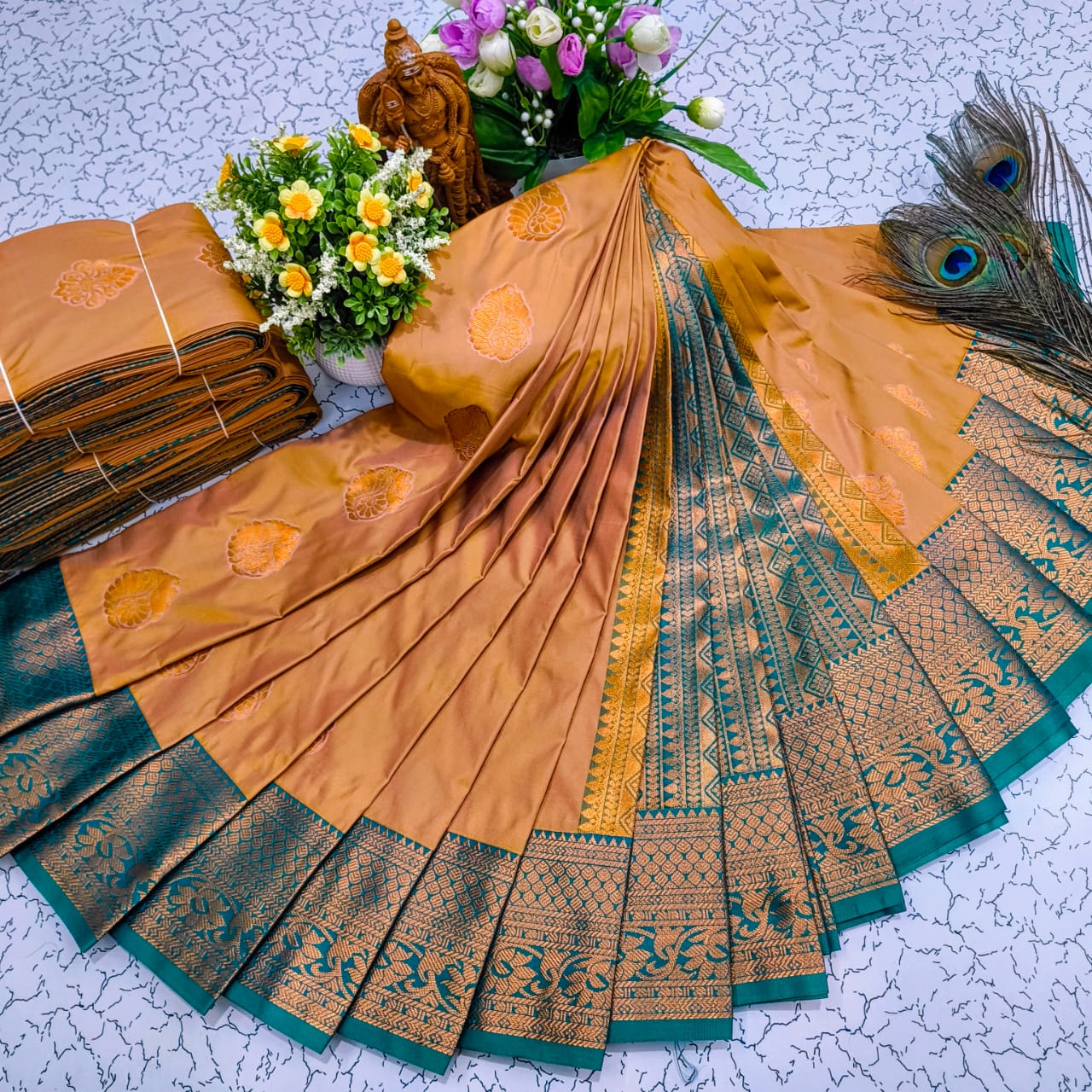 Mangalyam Korvai Kottanji Soft Silk Saree