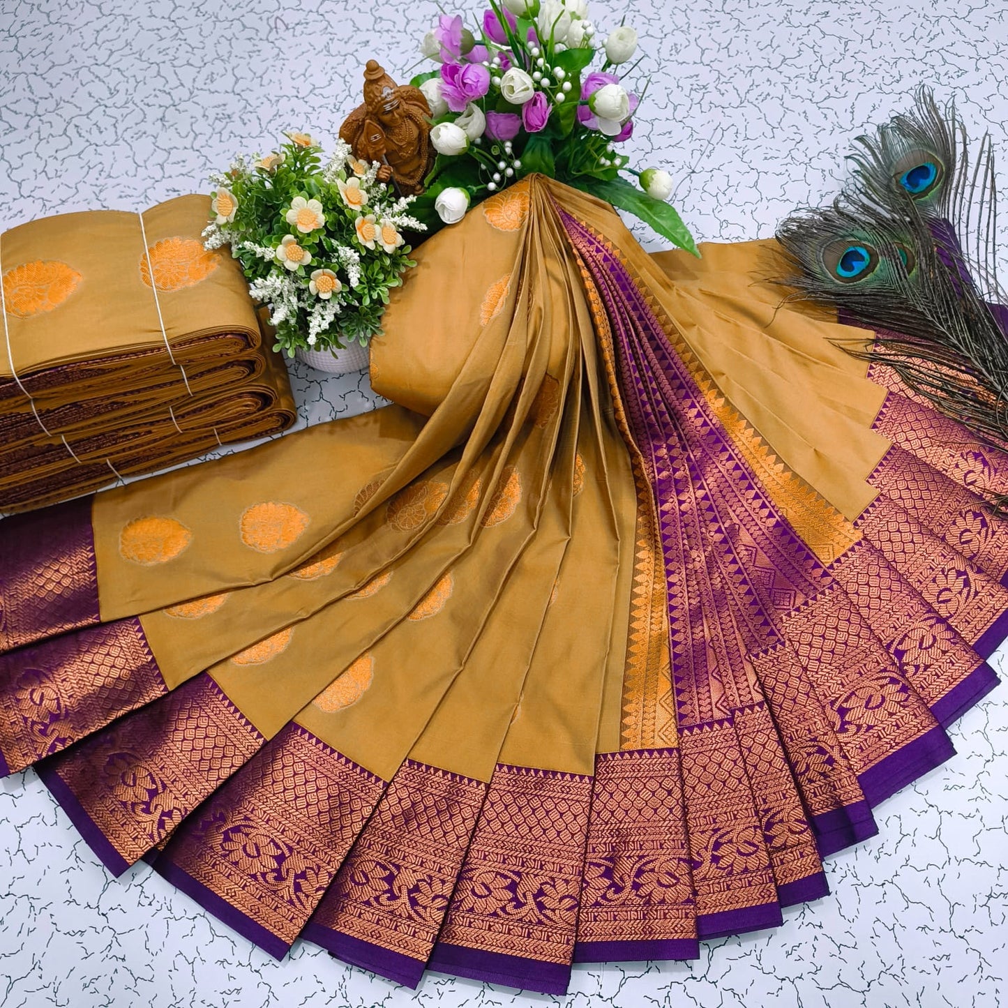 Mangalyam Korvai Kottanji Soft Silk Saree