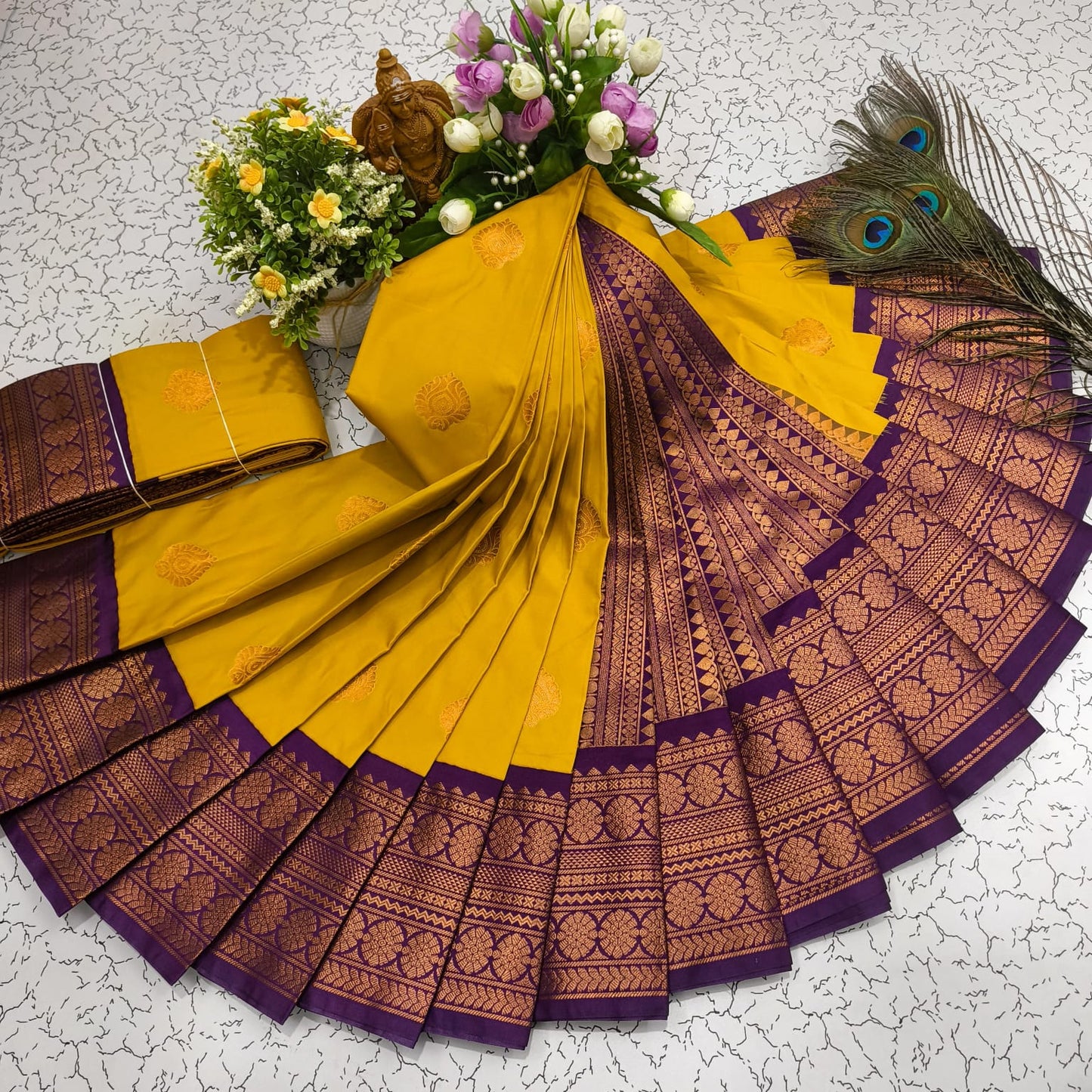 Mangalyam Korvai Kottanji Soft Silk Saree