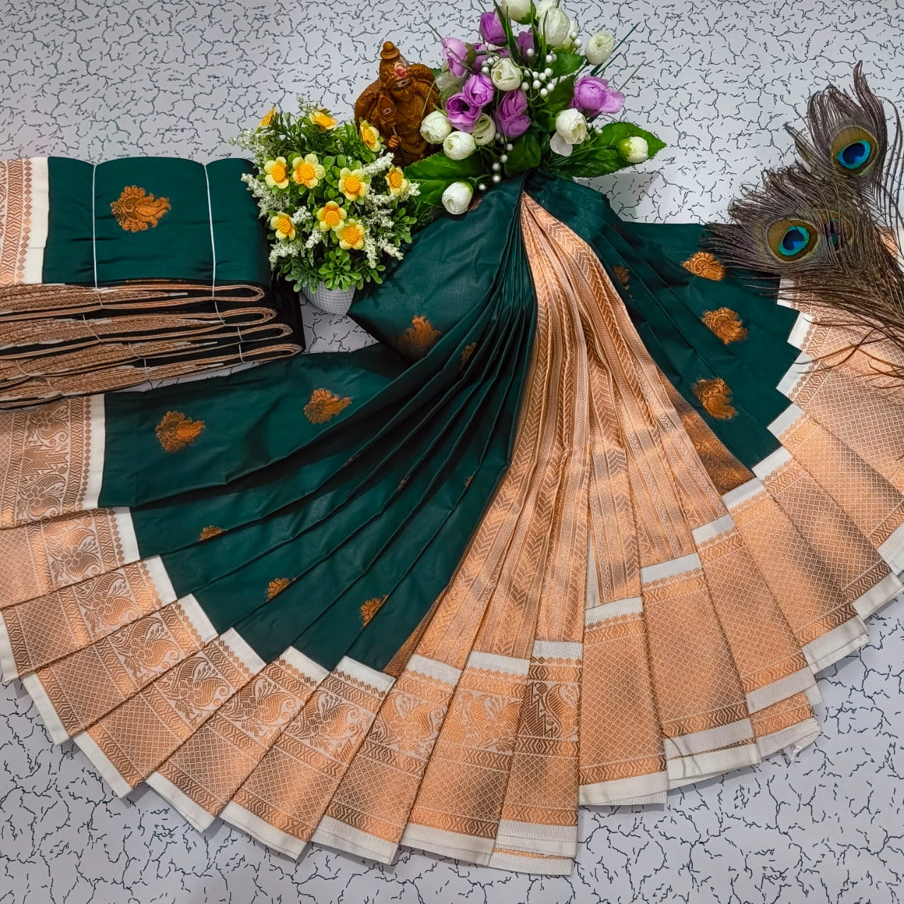Mangalyam Korvai Kottanji Soft Silk Saree