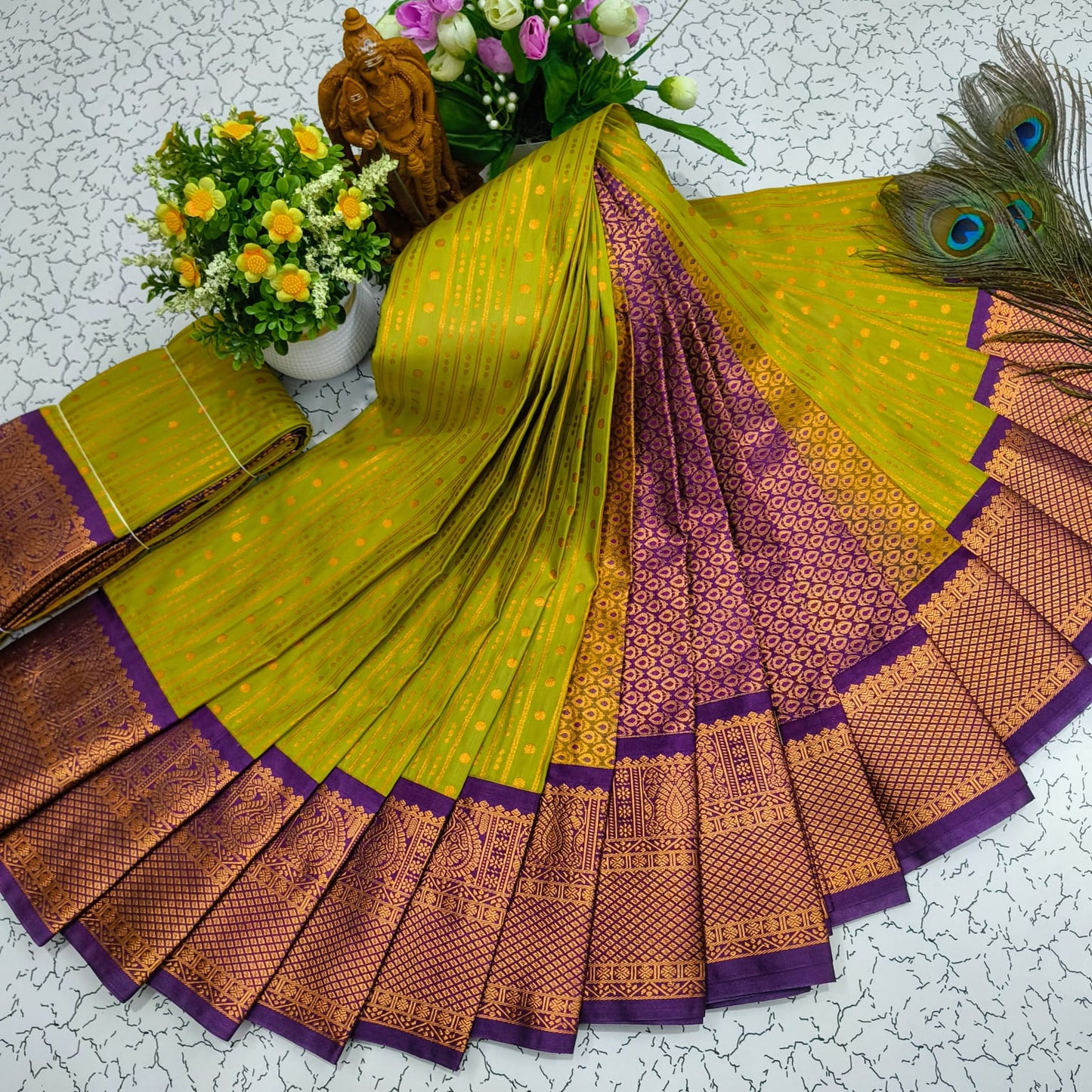 Mangalyam Korvai Kottanji Soft Silk Saree