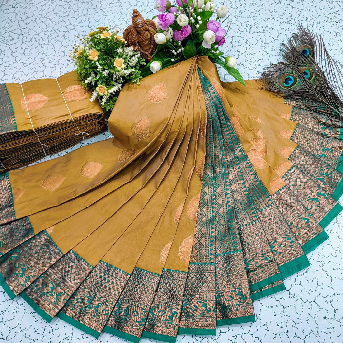 Mangalyam Korvai Kottanji Soft Silk Saree