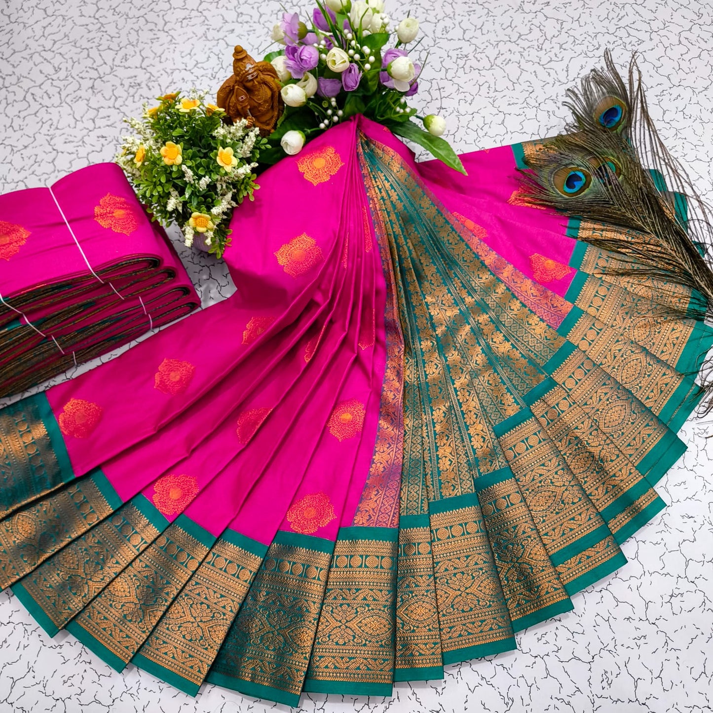 Mangalyam Korvai Kottanji Soft Silk Saree